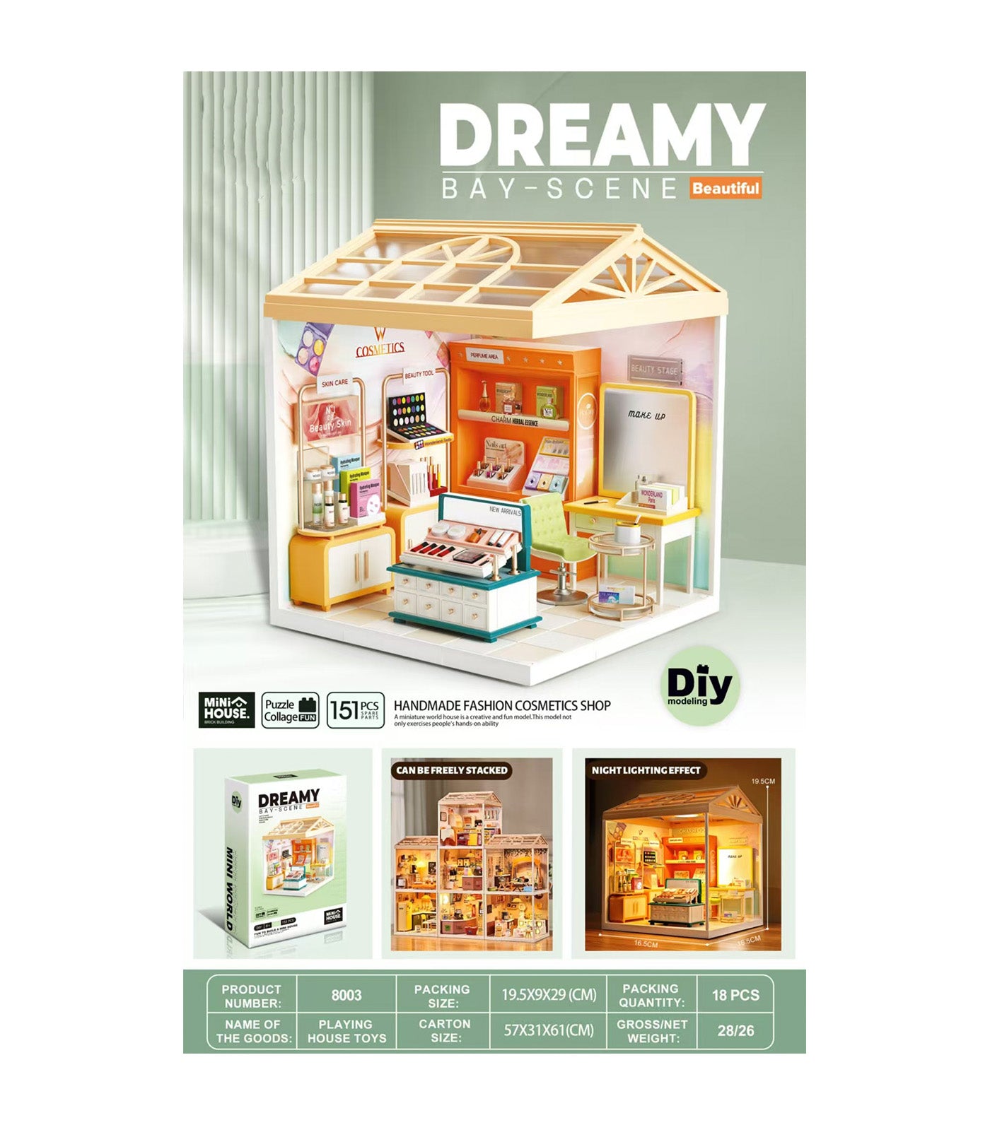 DIY Mini House - Exquisite Fashion Beauty Shop