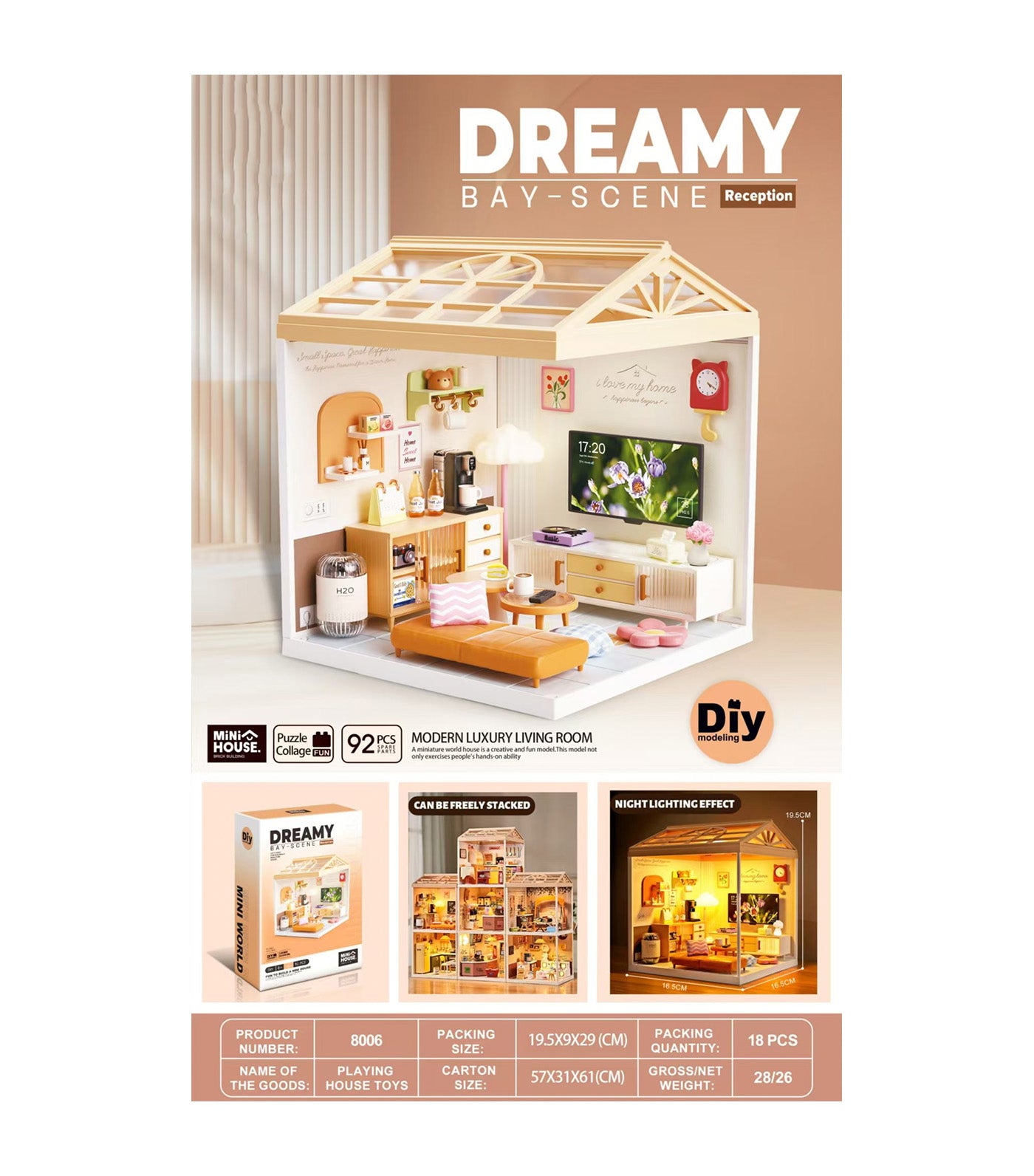 DIY Mini House - Luxury Modern Living Room