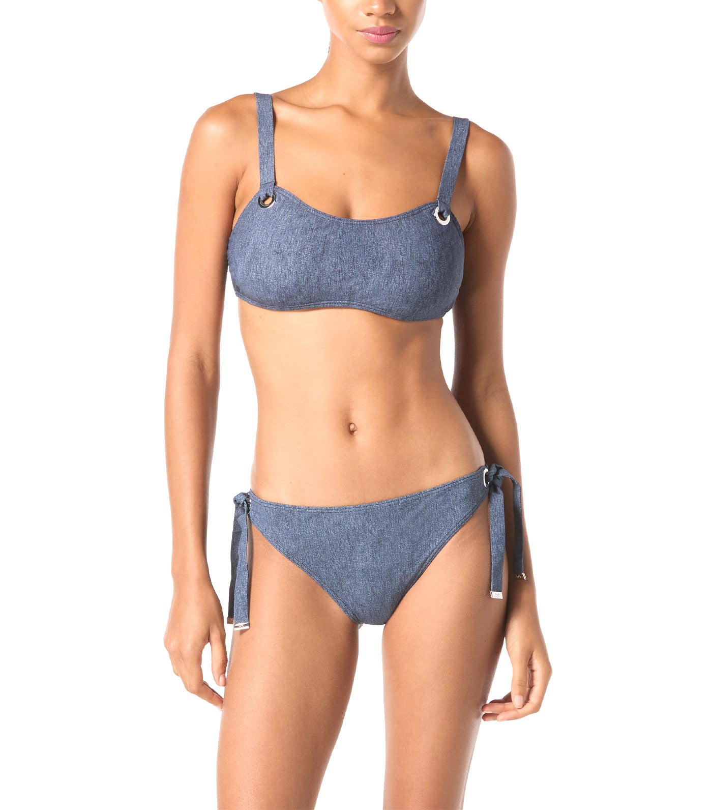Grommet Bikini Top and Bottom New Navy