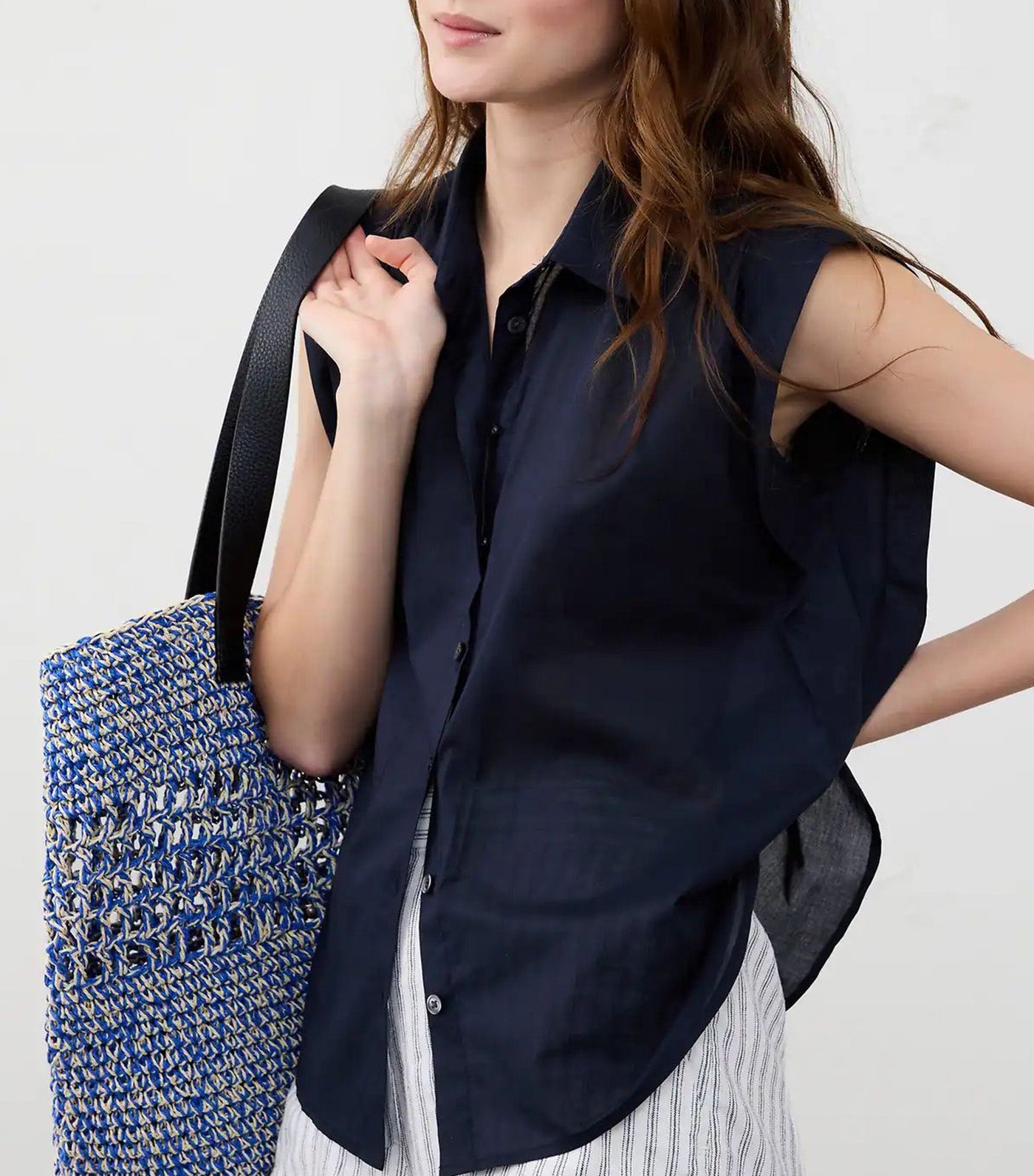 Soft Gathered Voile Shirt