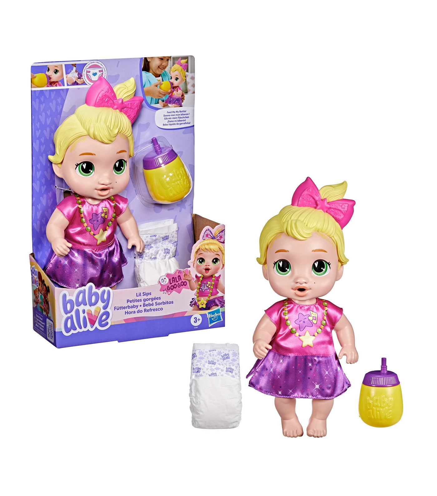Baby Alive Lil Sips LaLa GooGoo Baby Doll