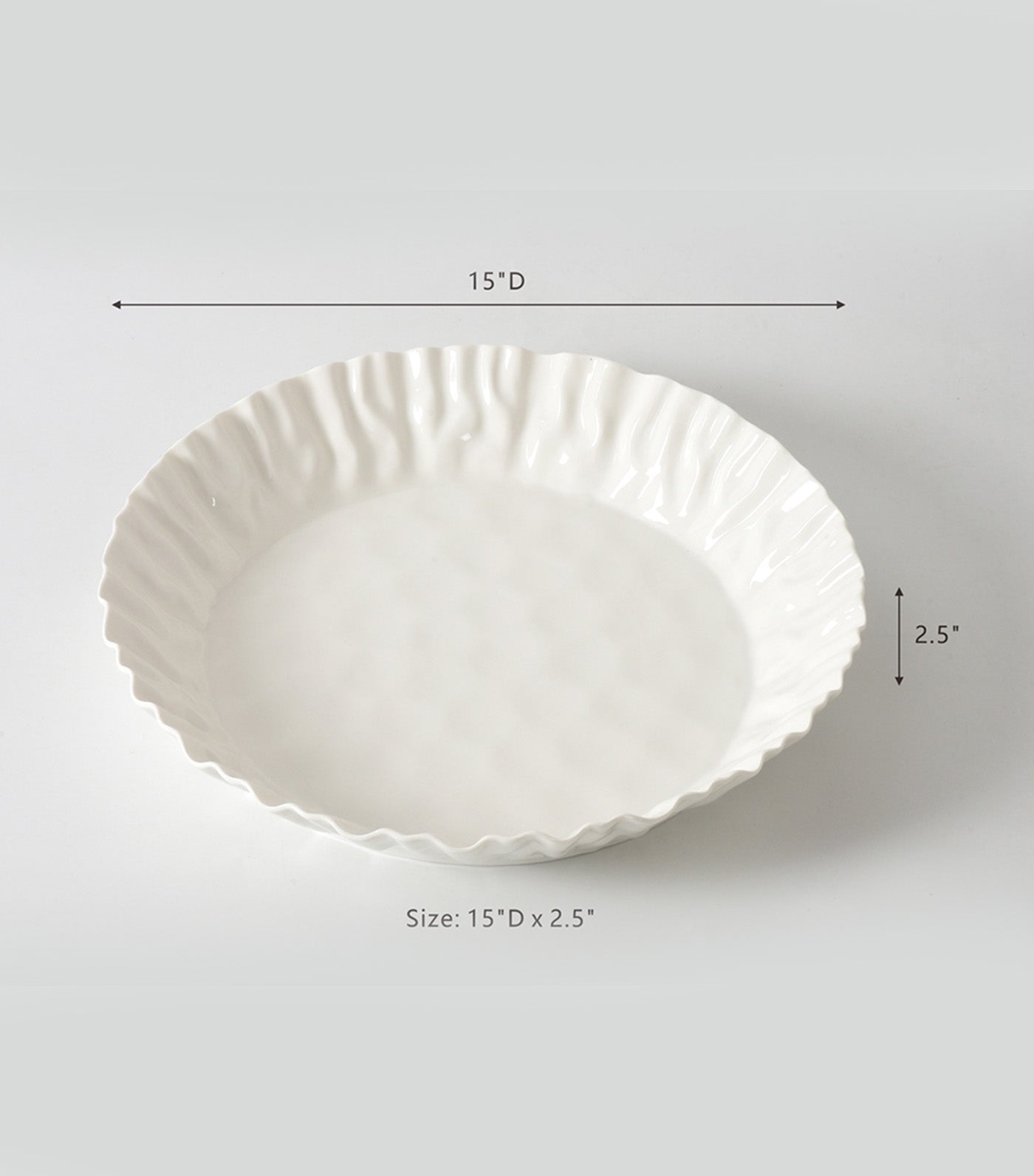 Pampa Bay Mascali Bianca Round Deep Server