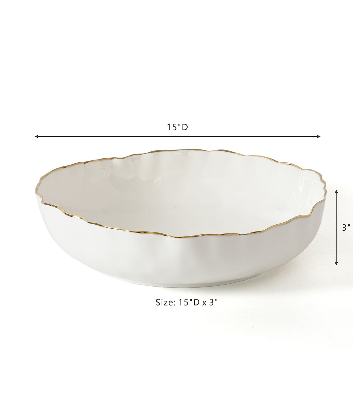 Pampa Bay Portofino Collection Extra Large Shallow Bowl
