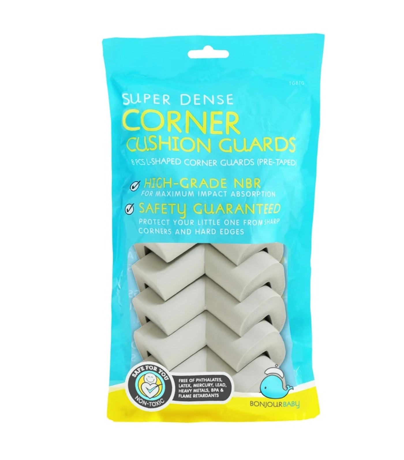 Bonjour Baby Super Dense Corner Guard Gray