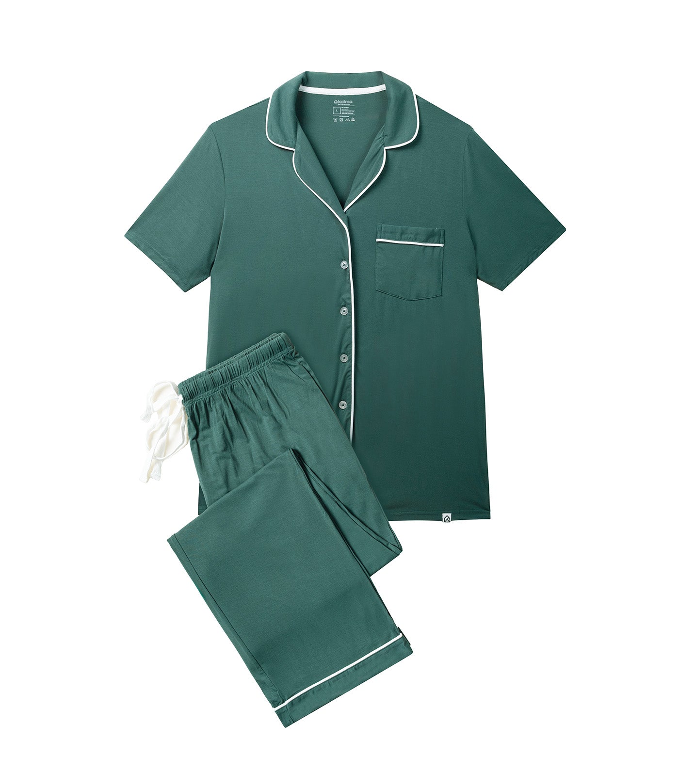 Andy Adult Organic Bamboo Short Sleeve Pajama Set