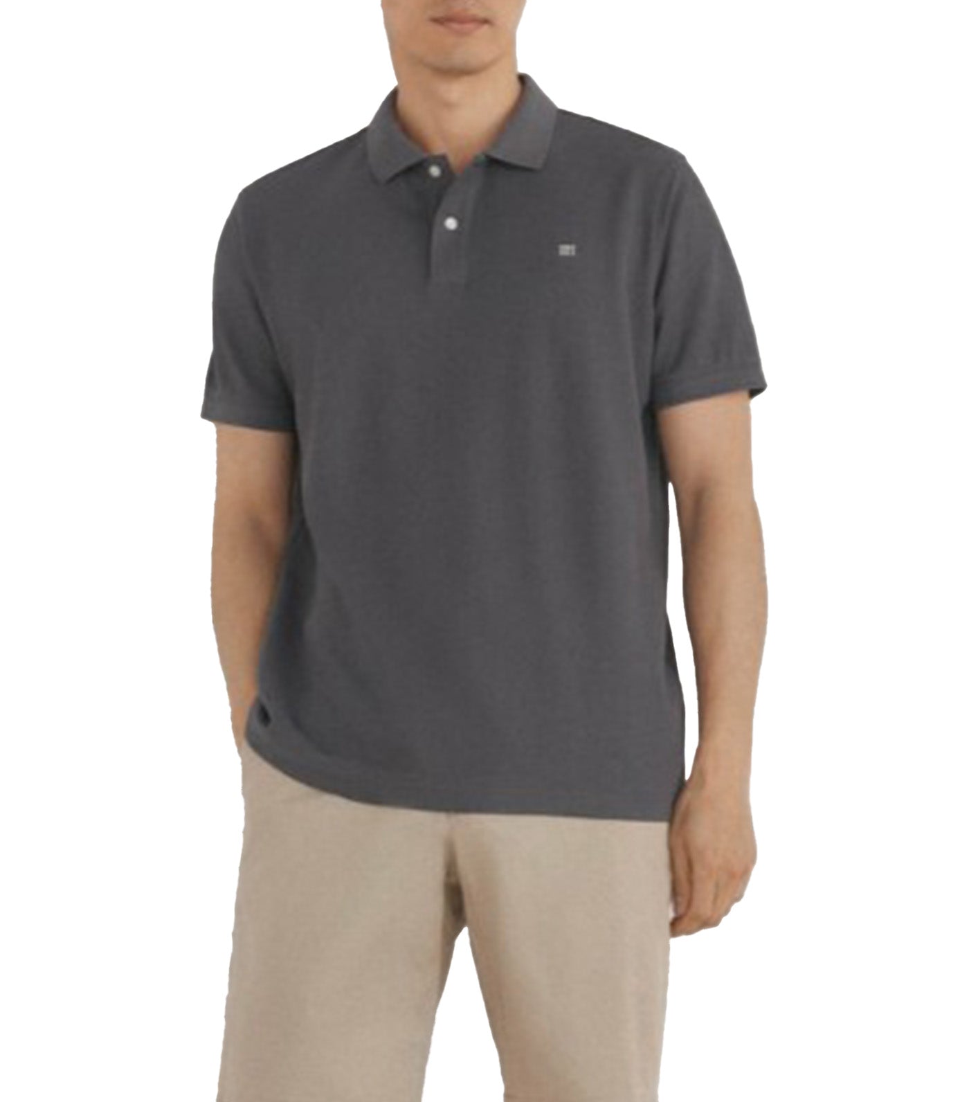 Pedro del Hierro Basic Piqué Polo Shirt Dark Gray