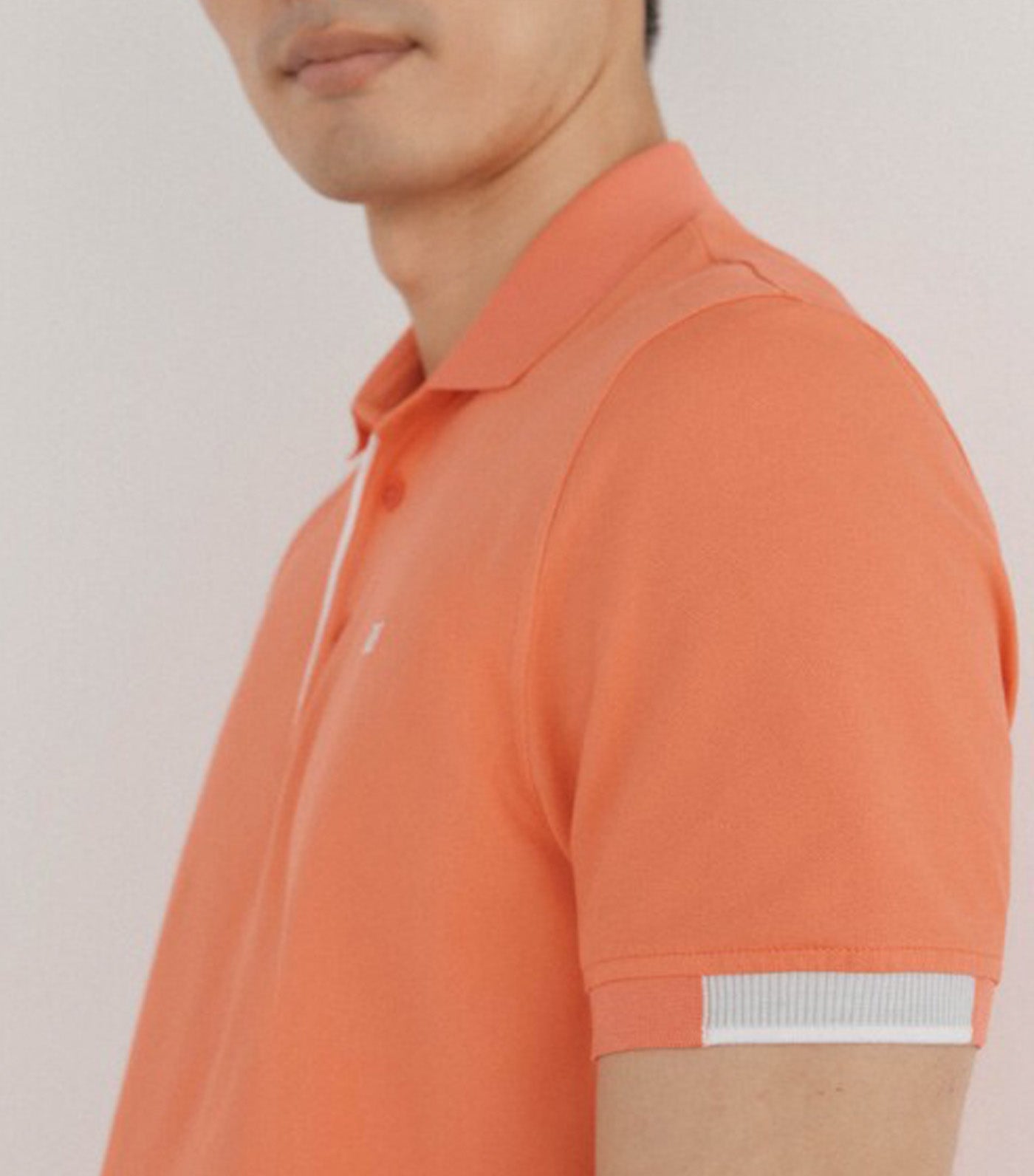 Pedro del Hierro Contrast Cuff Polo Shirt Red