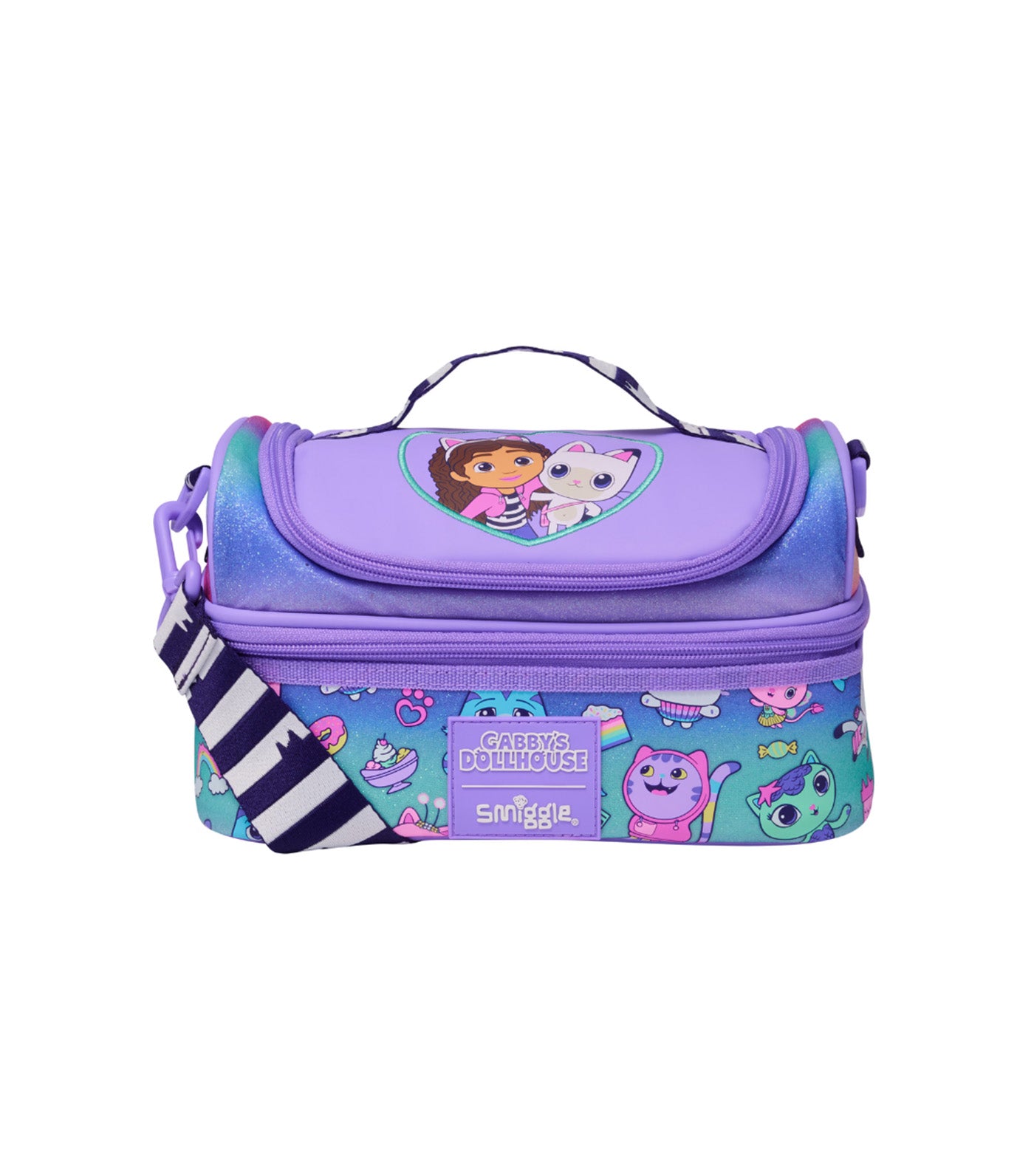 Gabby's Dollhouse Lunchbox Double Decker with Strap Multi