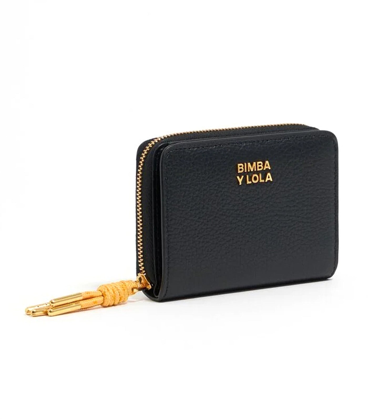 Leather Flap Purse Black