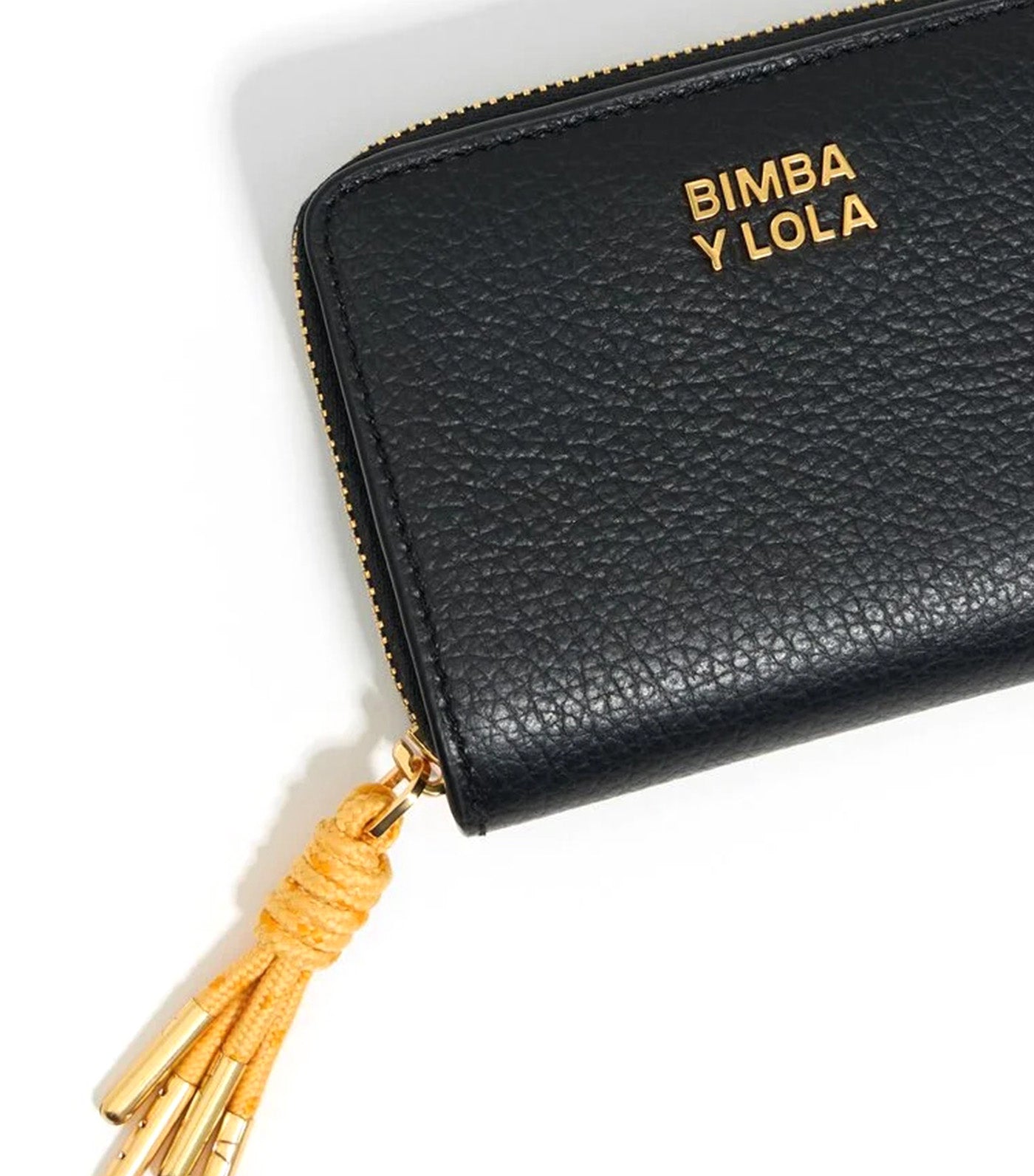 Leather Flap Purse Black