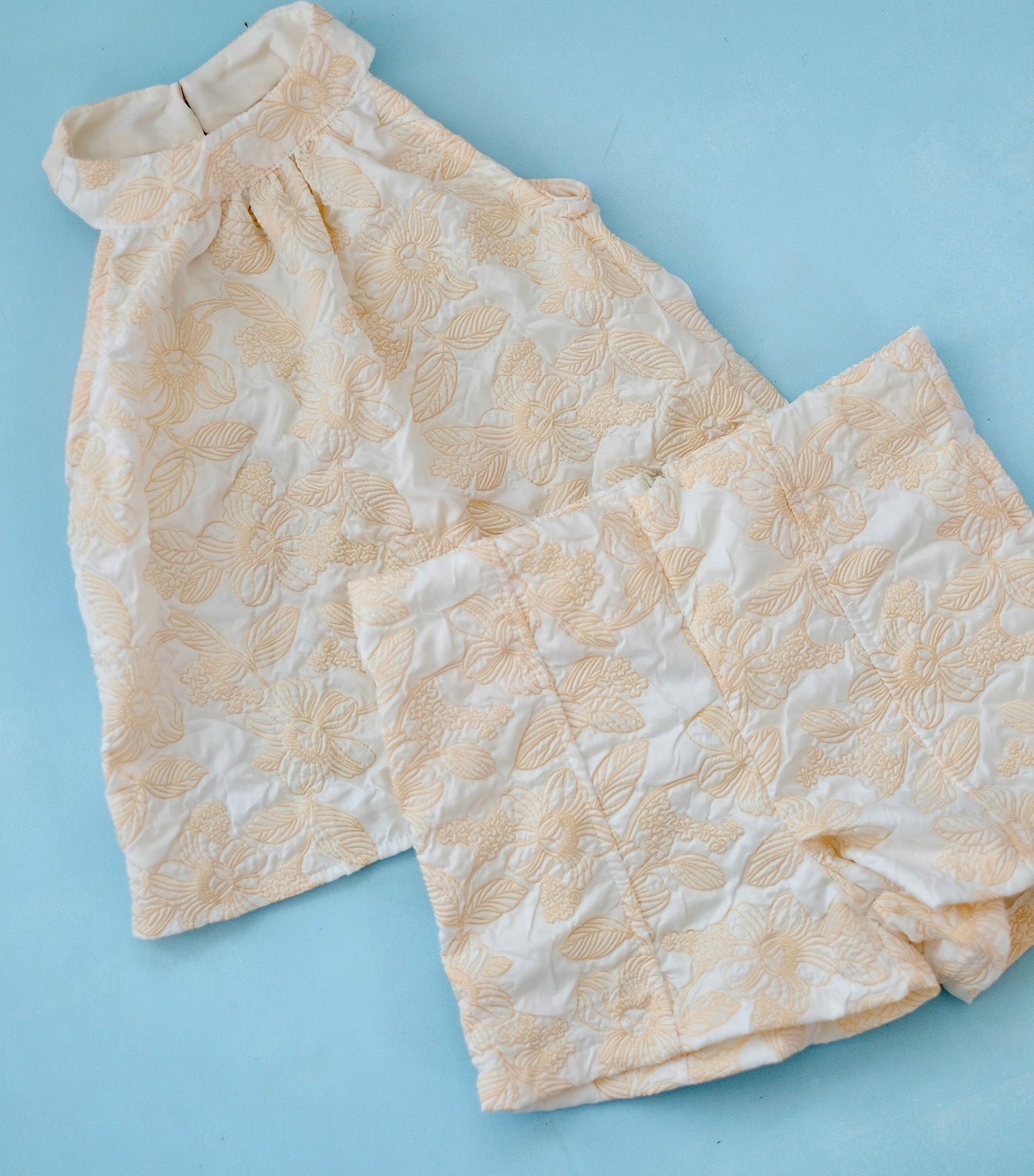 Palma Matching Shorts Set Yellow