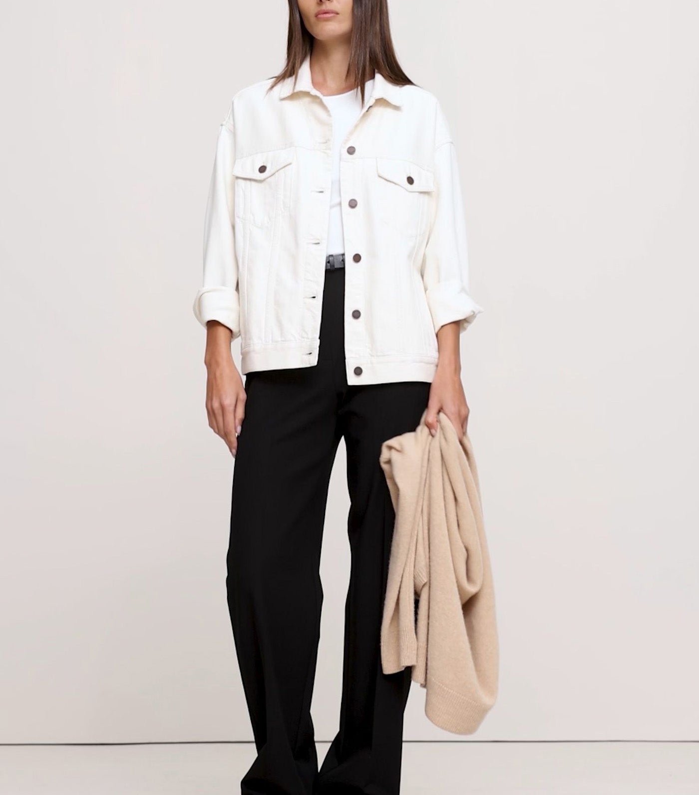 High-Rise Modern Straight Refined Pant
