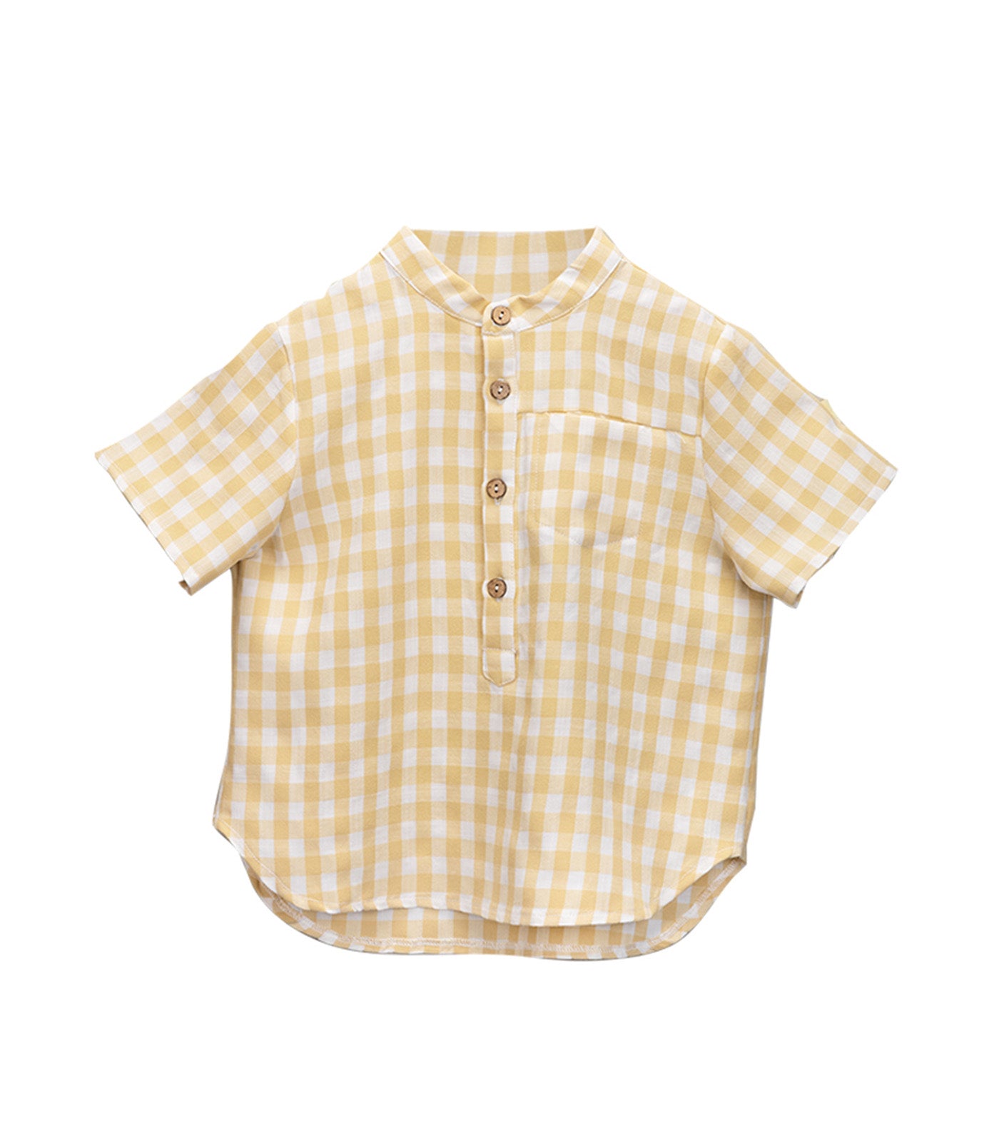 Rio Checkered Mandarin Collared Shirt
