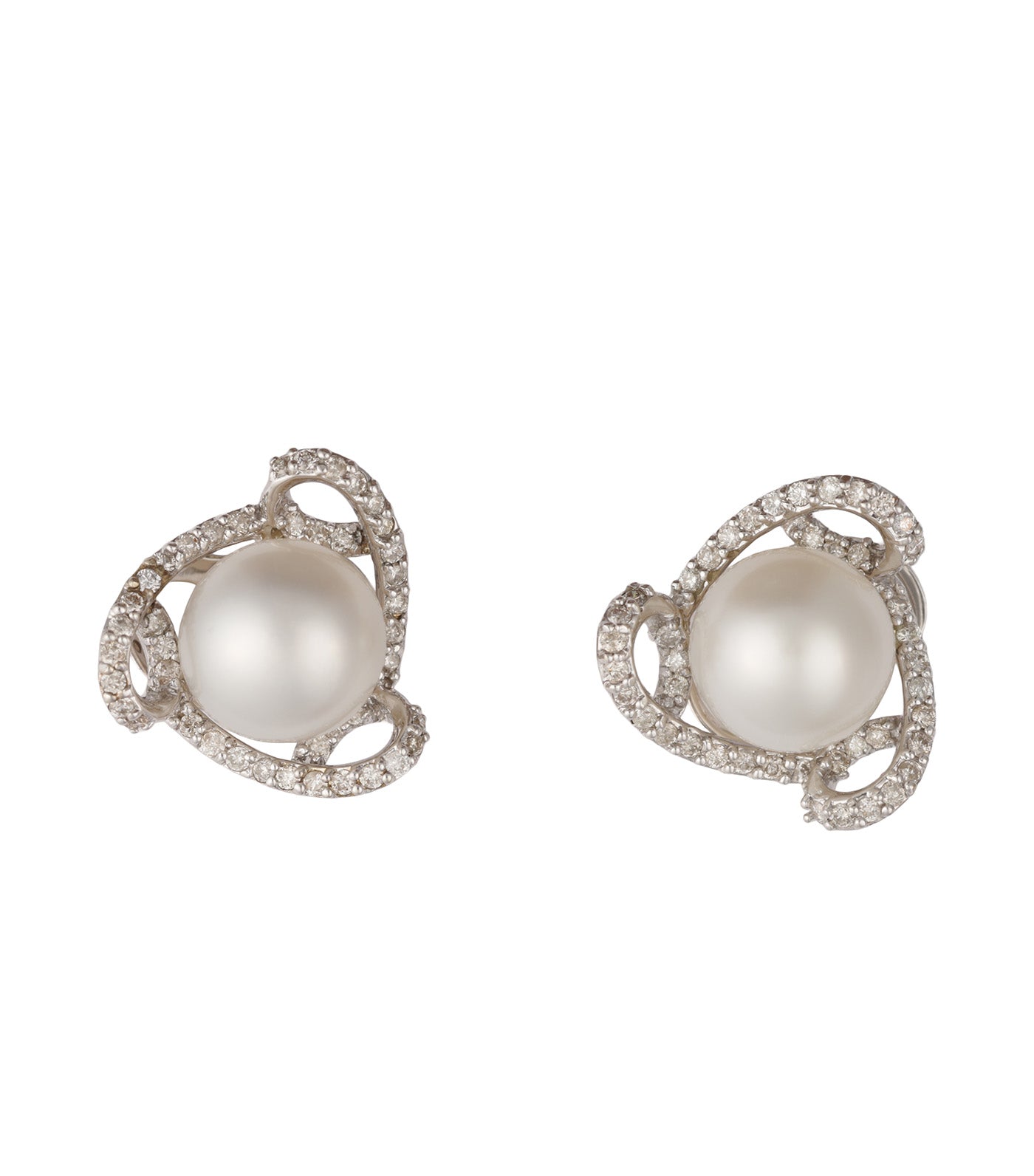 South Sea Pearl Earrings White Gold