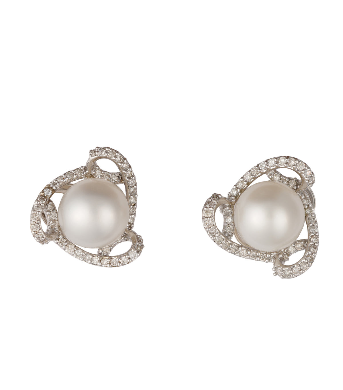 South Sea Pearl Earrings White Gold