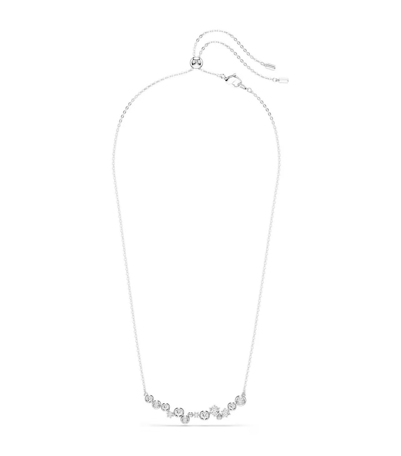 Constella Necklace  Mixed Cuts, Rhodium Plated, White