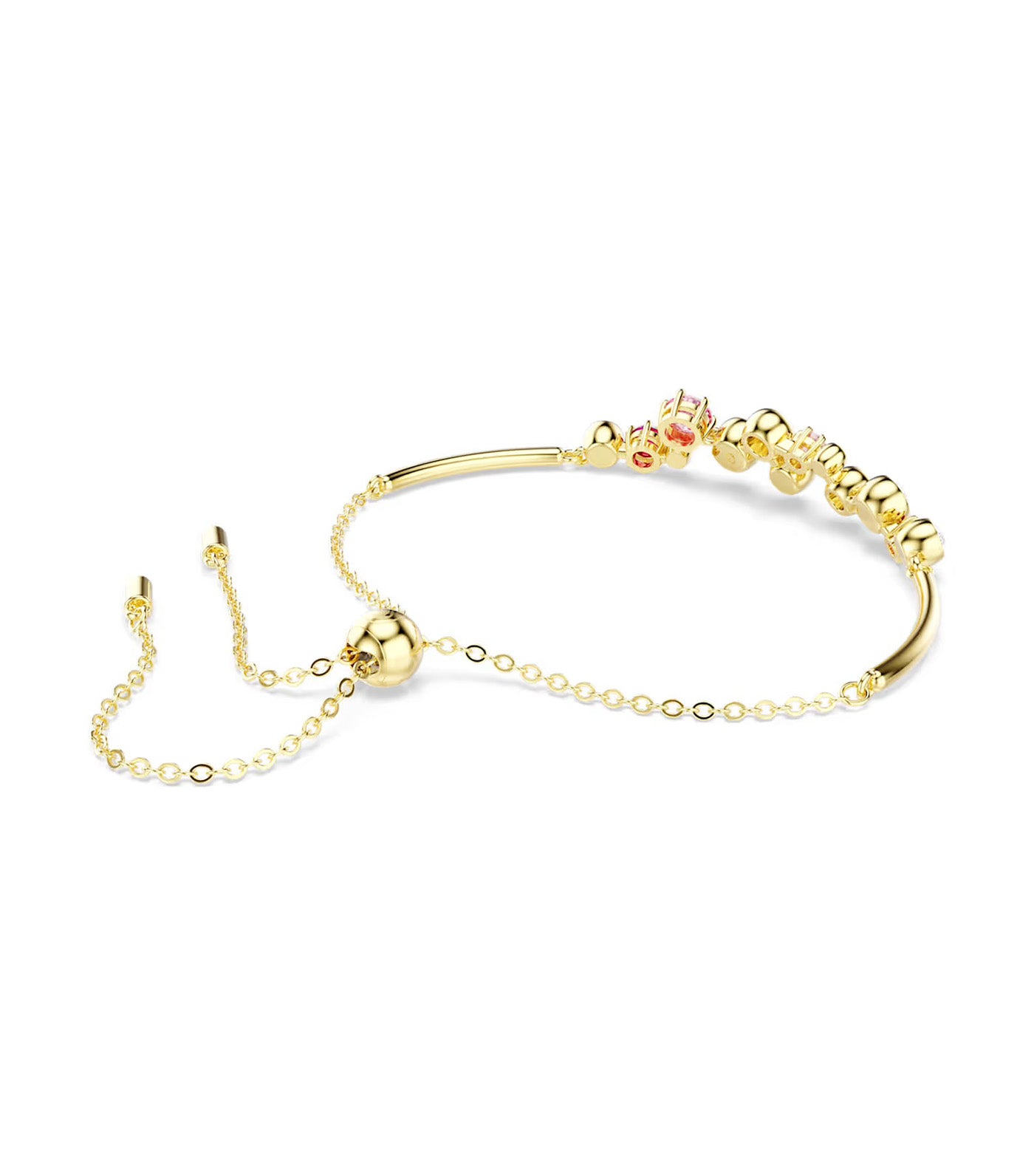 Constella Bracelet  Mixed Cuts, Gold-Tone Plated, Multicolored