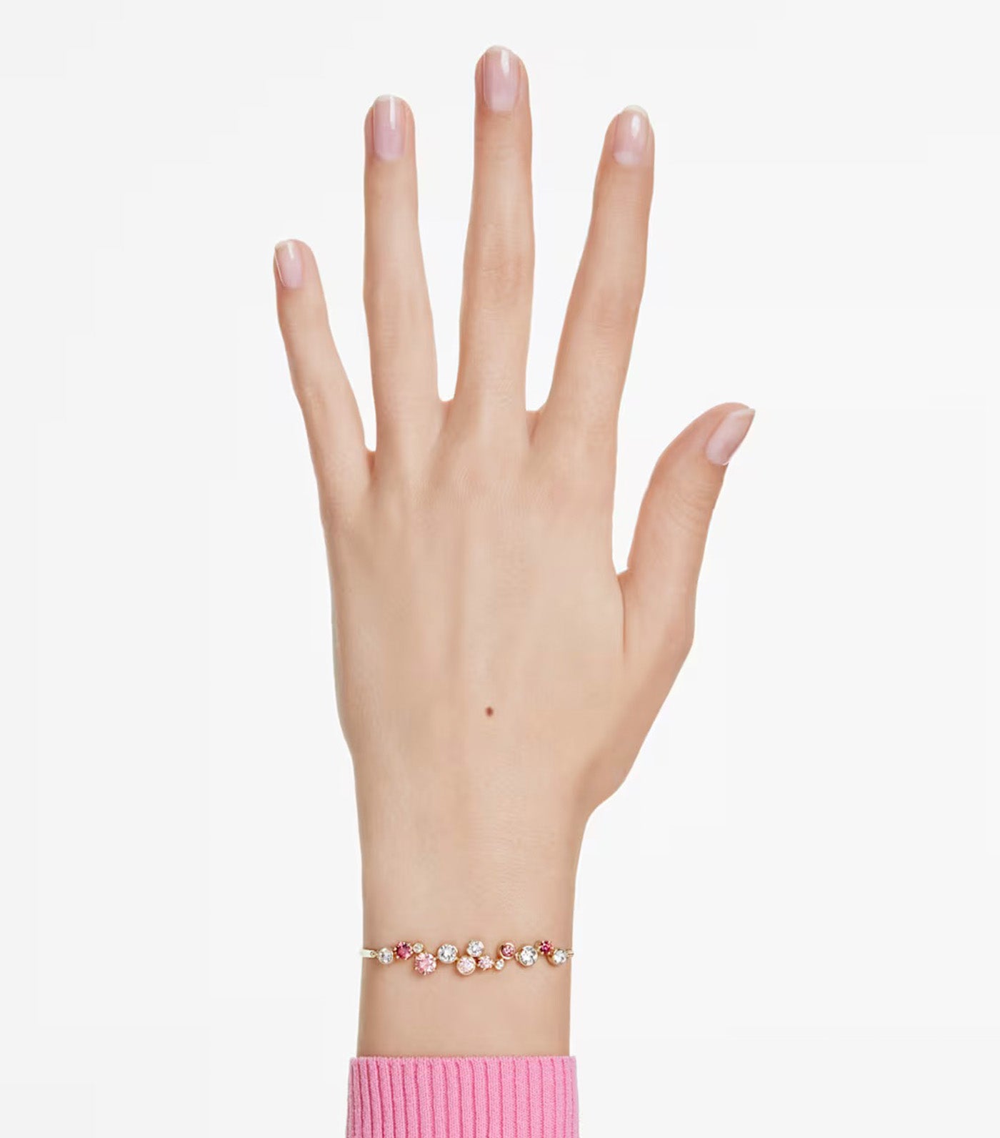 Constella Bracelet  Mixed Cuts, Gold-Tone Plated, Multicolored