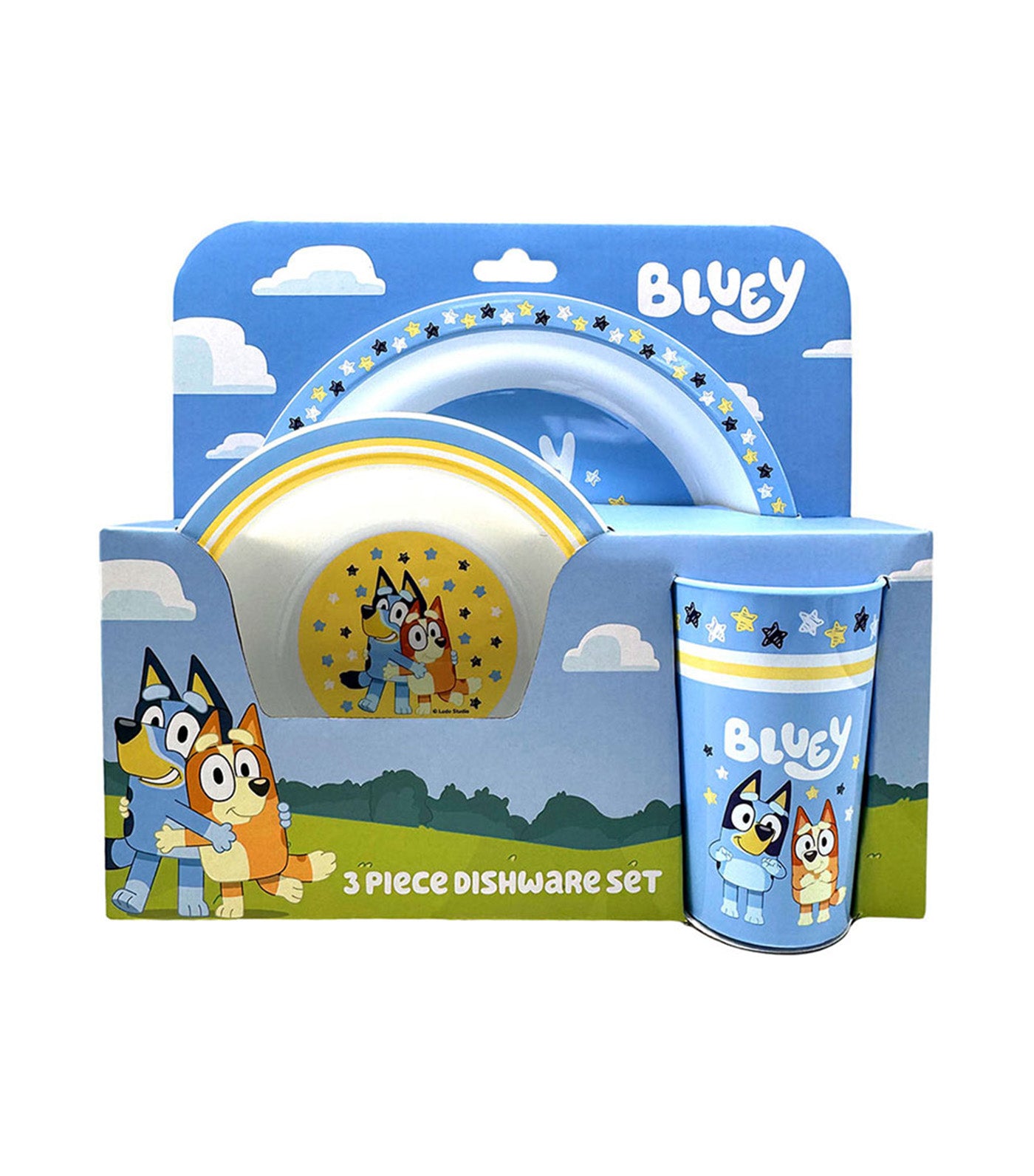 Totsafe Bluey 3-Piece Dishware Adventure Gear Multi