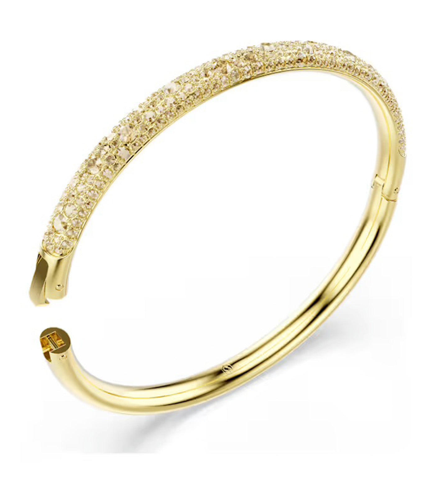 Swarovski Sublima Bangle Snow Pavé, Gold Tone, Gold-Tone Plated