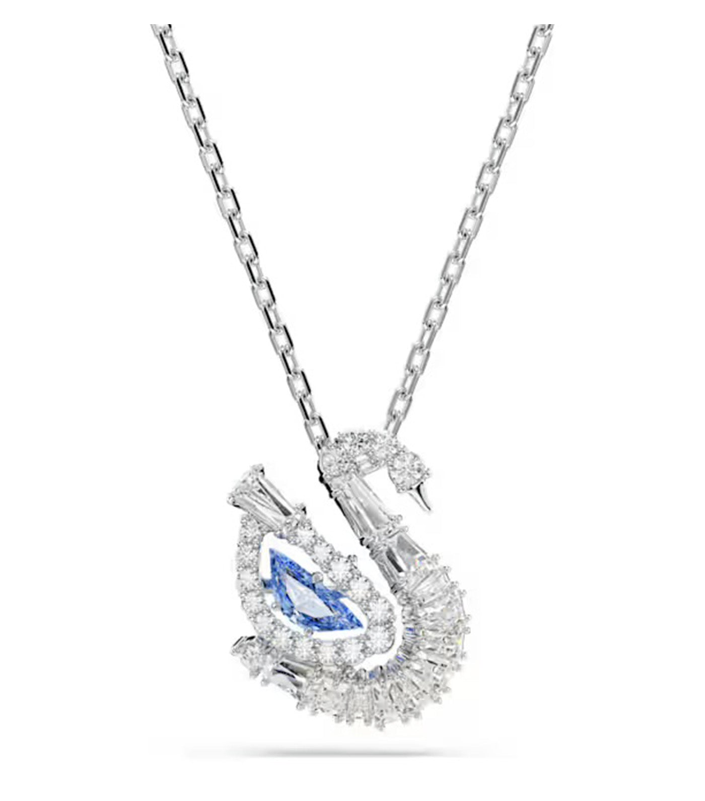 Swarovski Swan Pendant Mixed Cuts, Swan, Blue