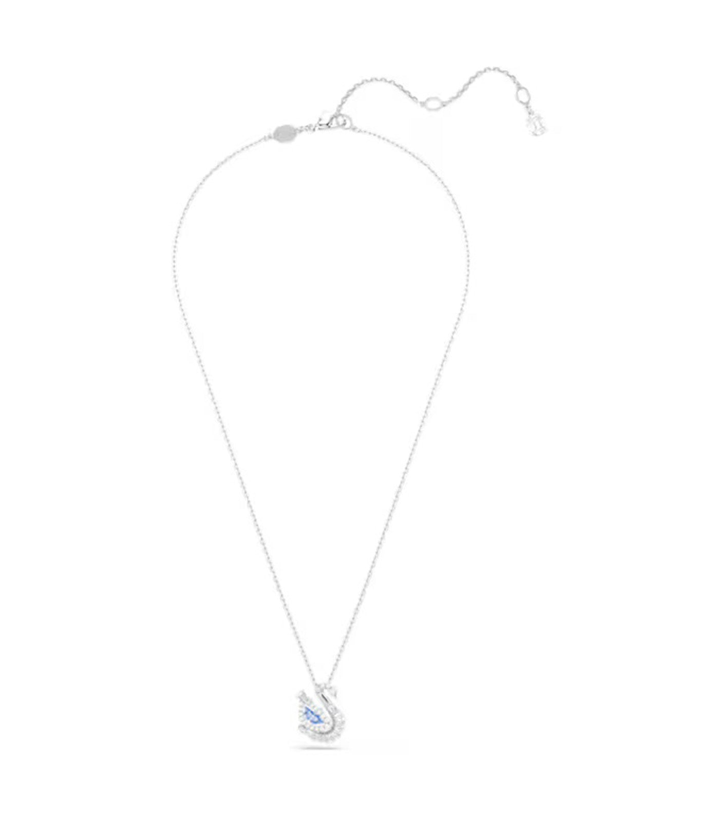 Swarovski Swan Pendant Mixed Cuts, Swan, Blue