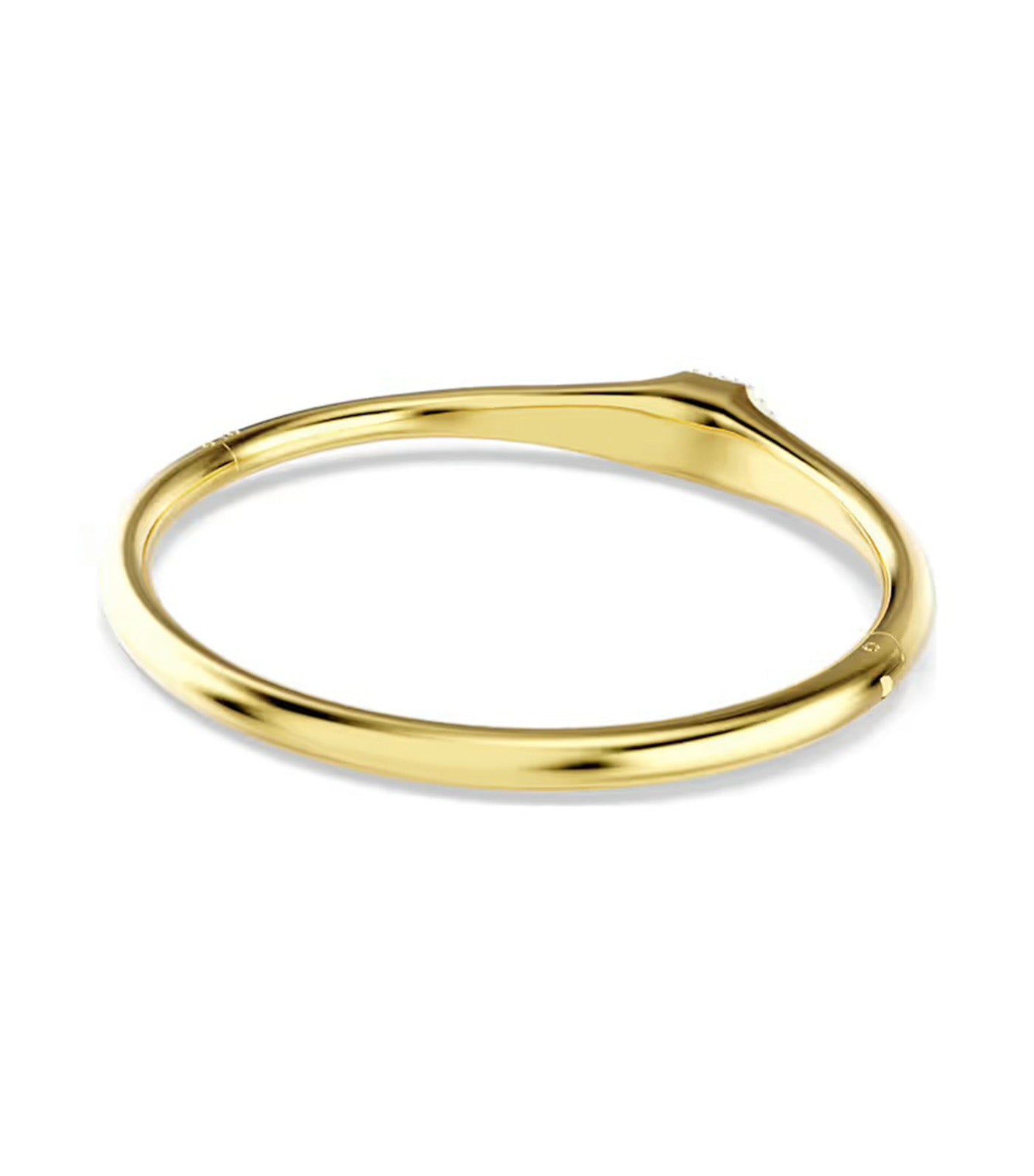 Dextera Bangle Round Cut, White, Gold-Tone Plated