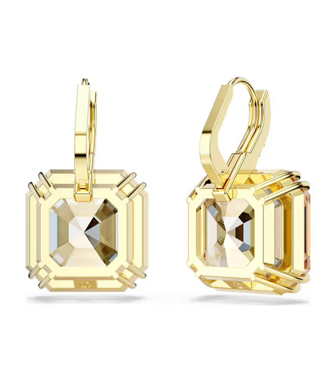 Millenia Drop Earrings Mixed Cuts, Caramel, Gold-Tone Plated