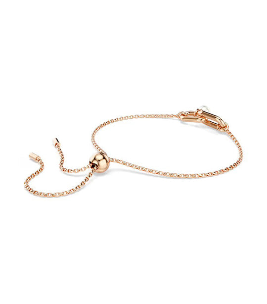 Constella Bracelet Crystal Pearl, Round Cut, Rose Gold-Tone Plated, White