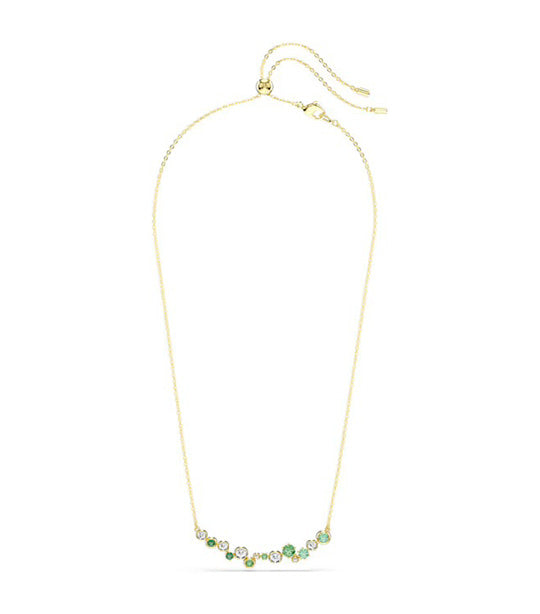 Constella Necklace Mixed Cuts, Green, Gold-Tone Plated