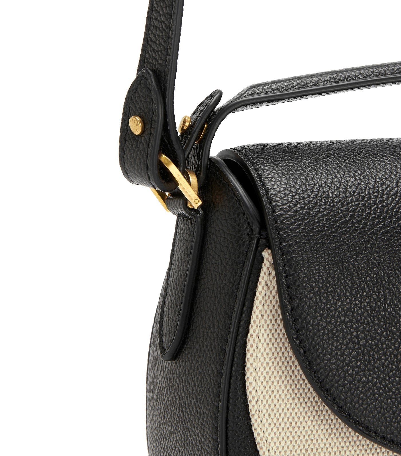 DeMellier Siena Saddle Bag Salt Pepper/Black
