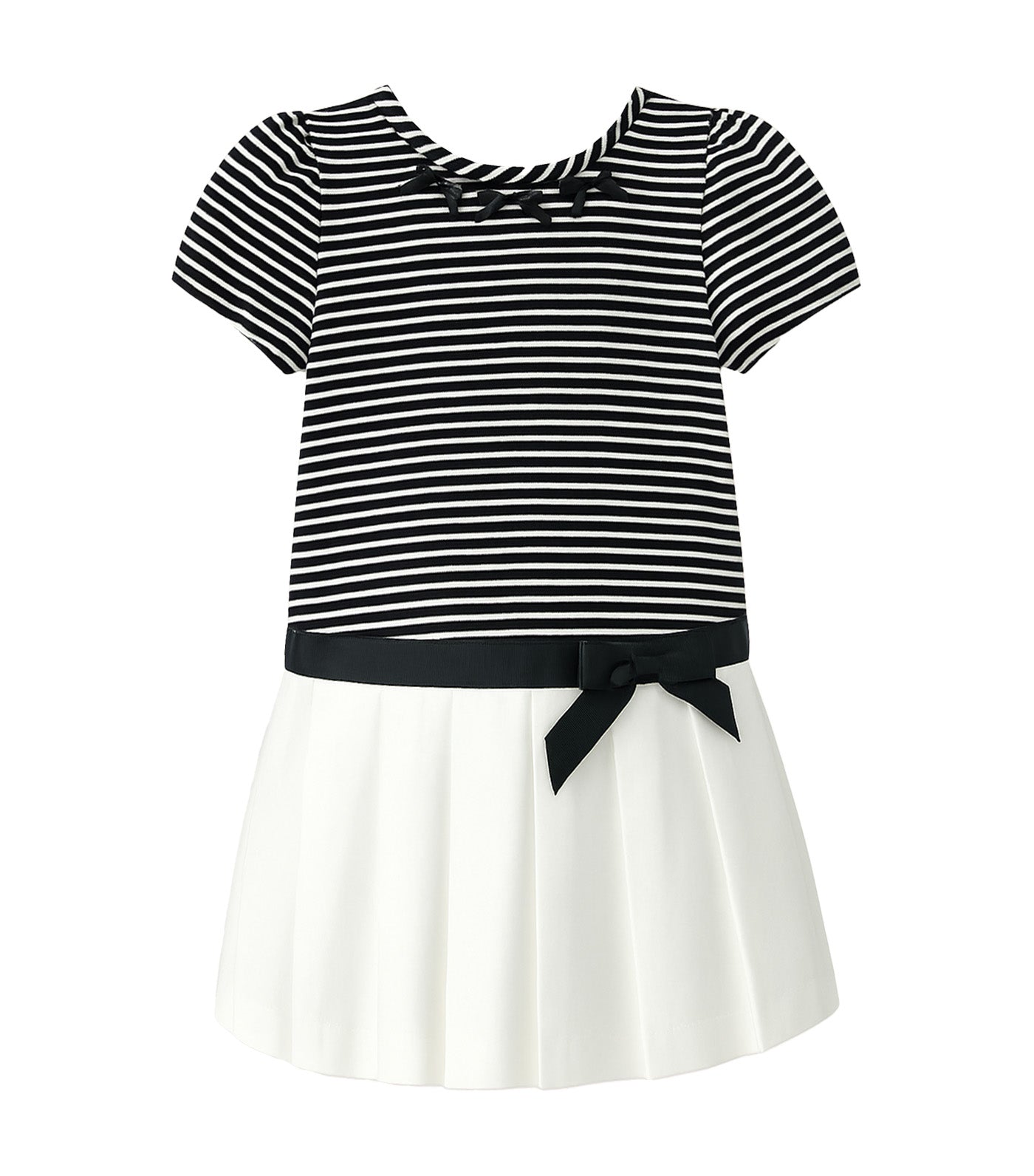 Odetta Girls Striped Drop Waist Dress