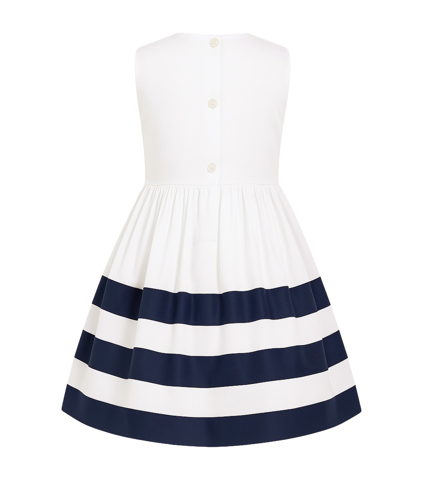 Orabella Girls Ruffled Dress Navy
