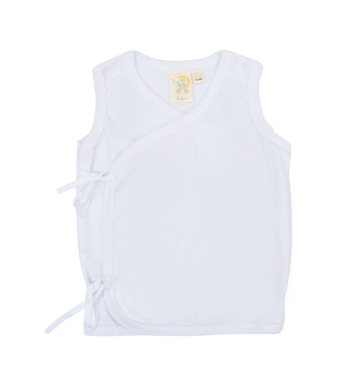 Sleeveless Tie Side 3pcs Sanitized White