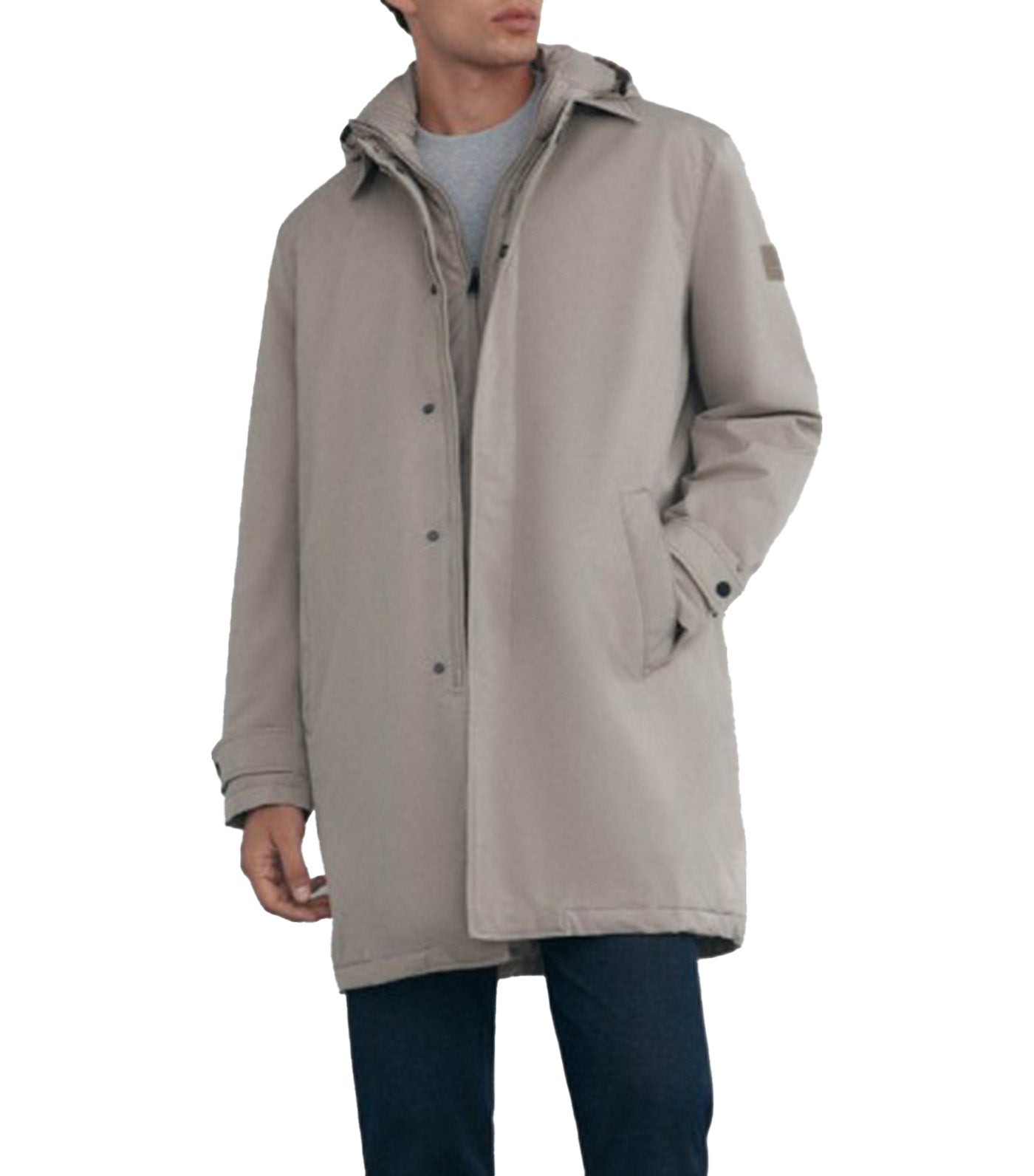 Trench Coat with Removable Views Beige