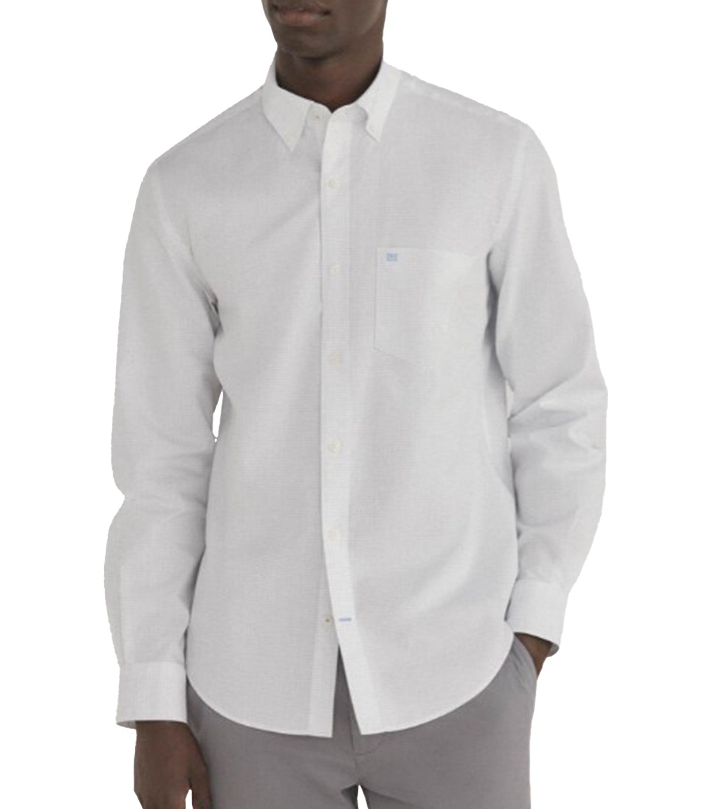 Non Iron Stain-Resistant Checkered Shirt