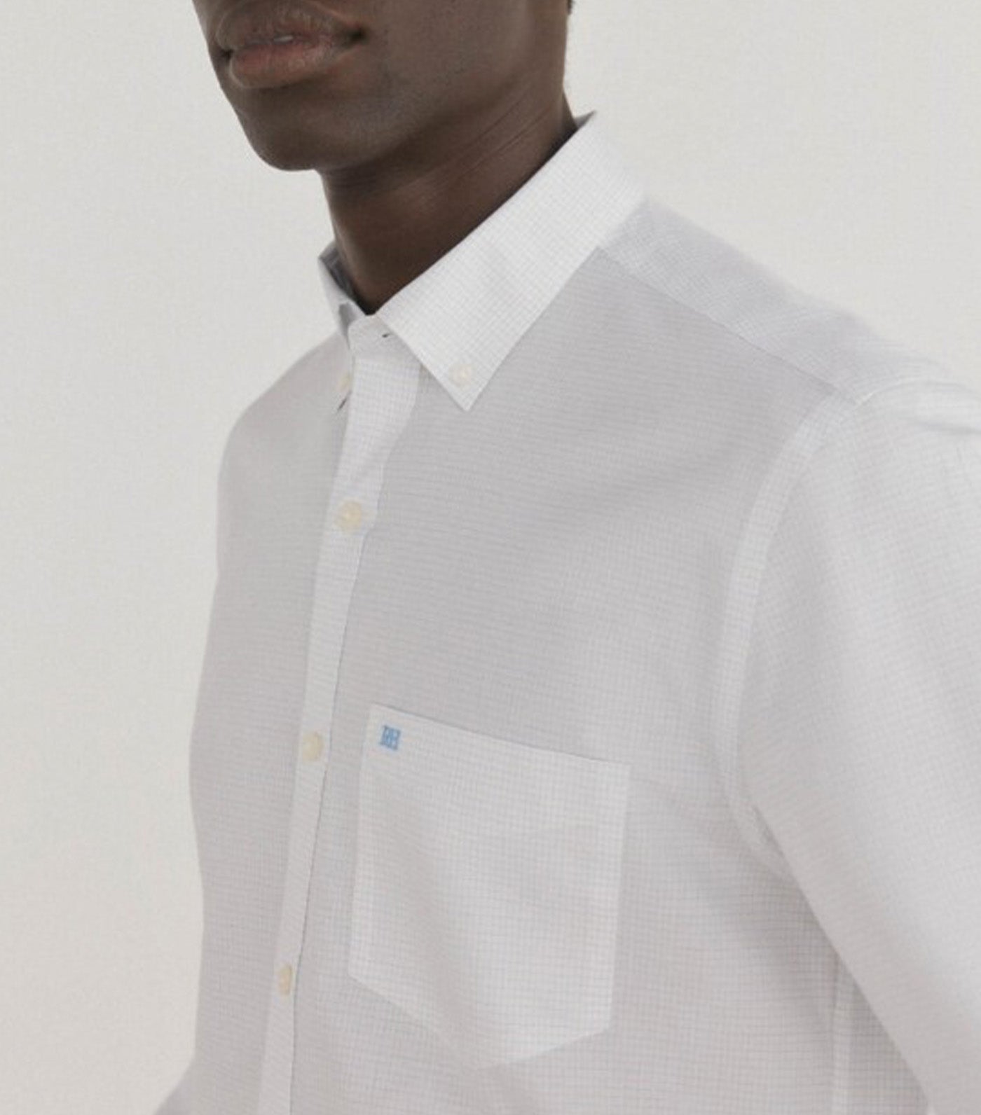 Non Iron Stain-Resistant Checkered Shirt