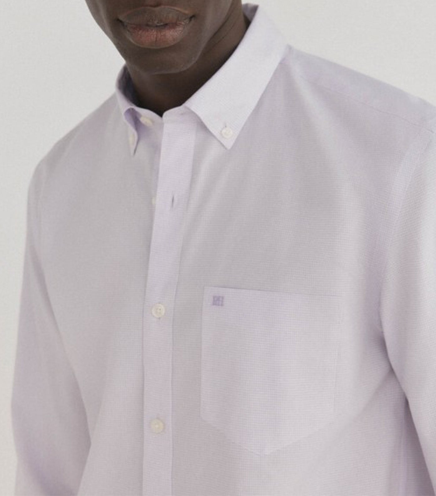 Non Iron Stain-Resistant Checkered Shirt