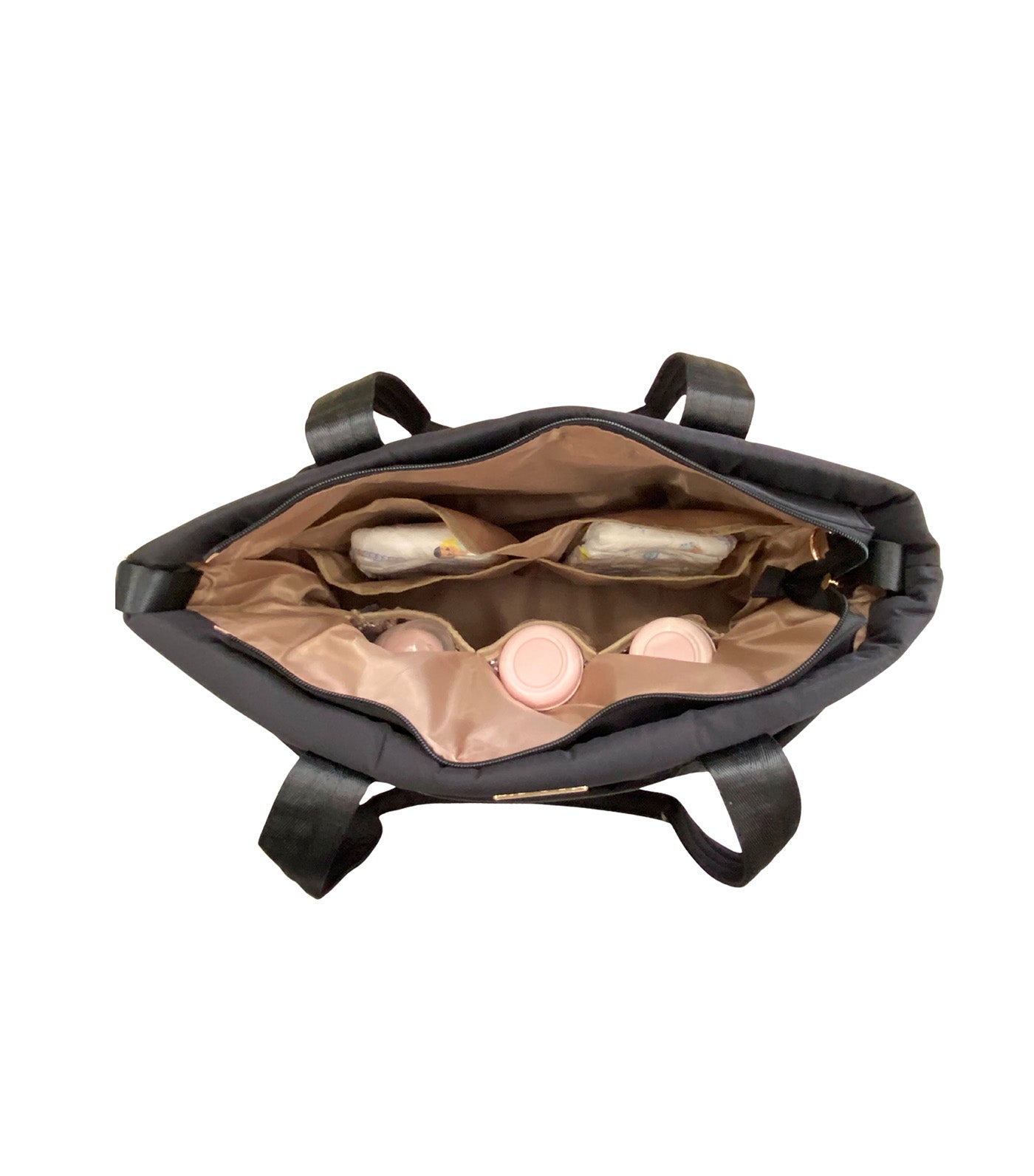 Bebe Chic Margaux Puff Tote Black