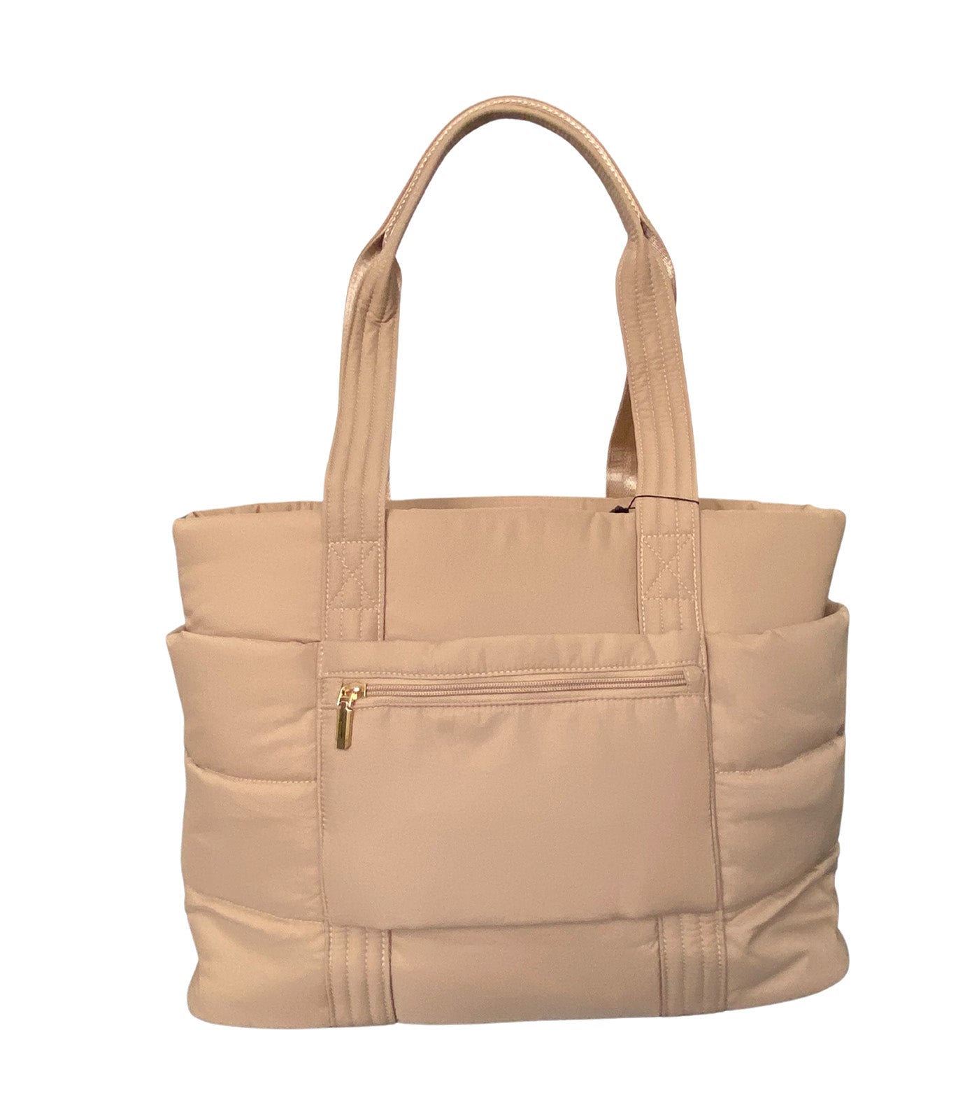 Bebe Chic Margaux Puff Tote Khaki