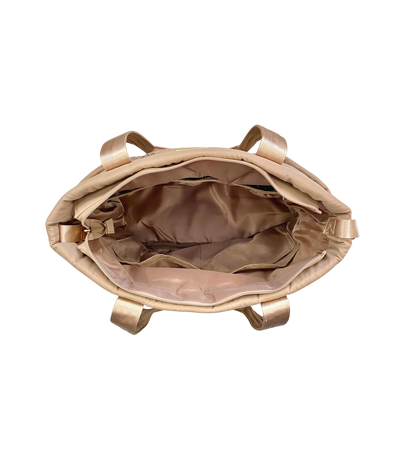 Bebe Chic Margaux Puff Tote Khaki