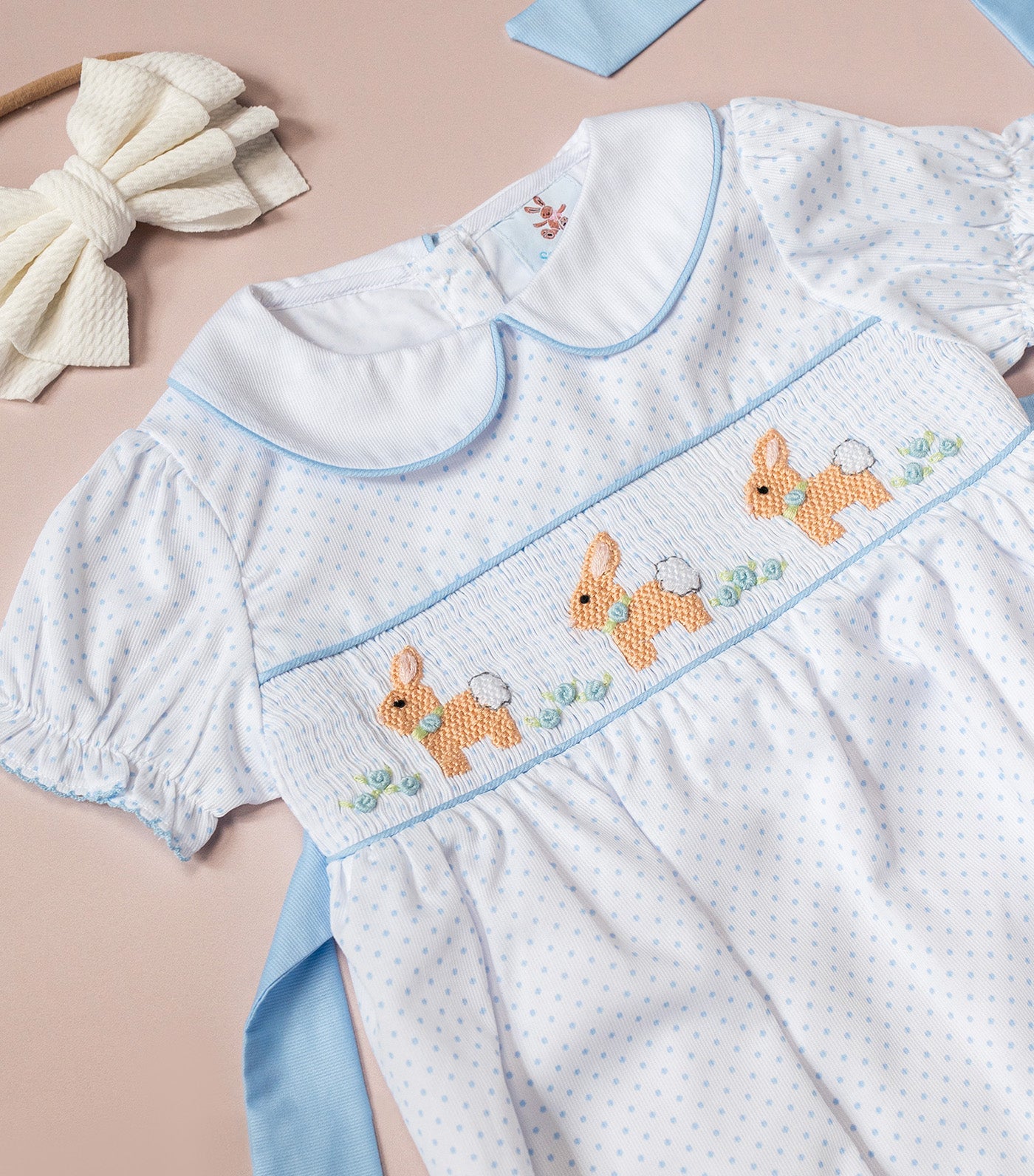 Belli Bunny Romper Blue Multicolor