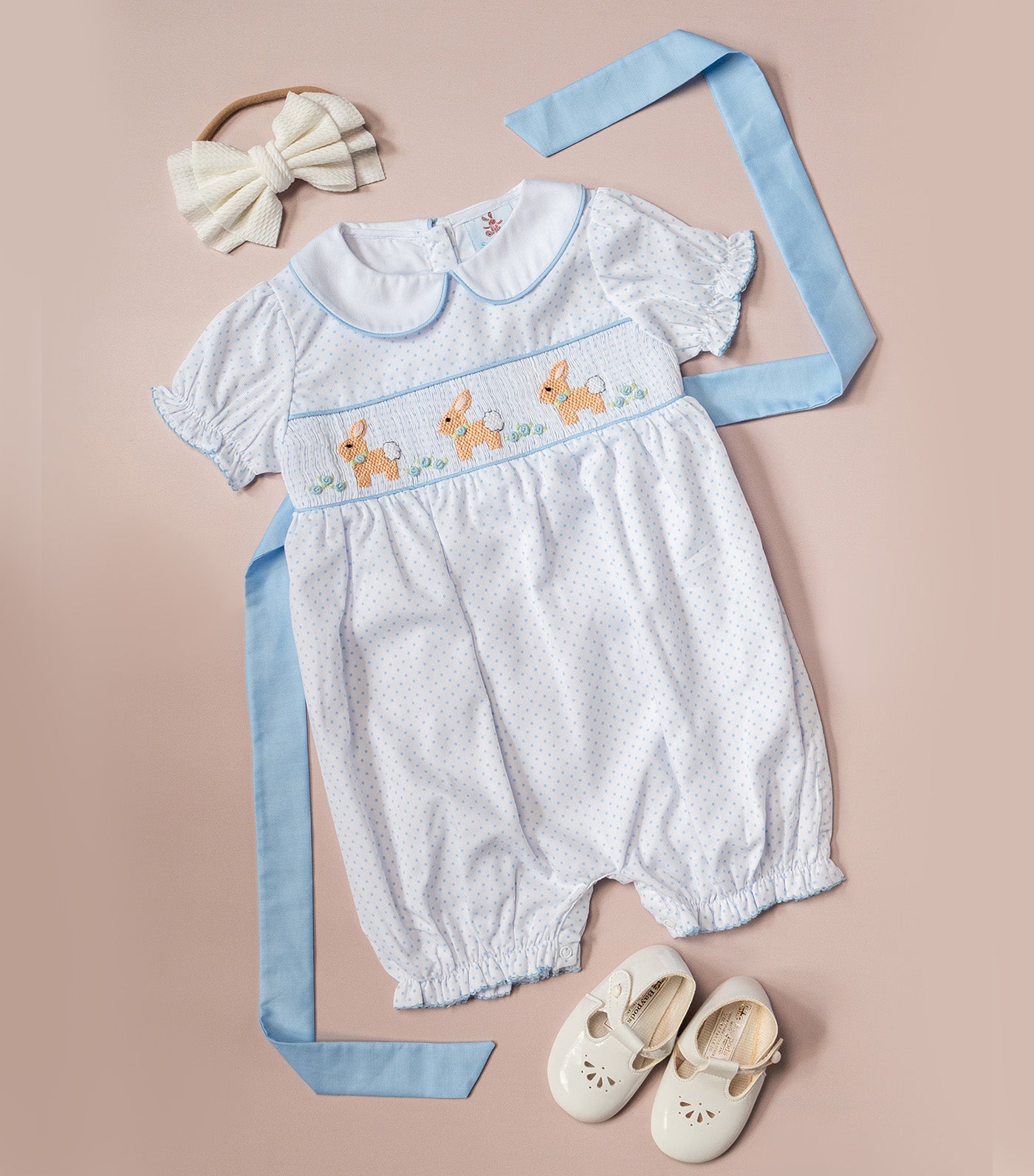 Belli Bunny Romper Blue Multicolor