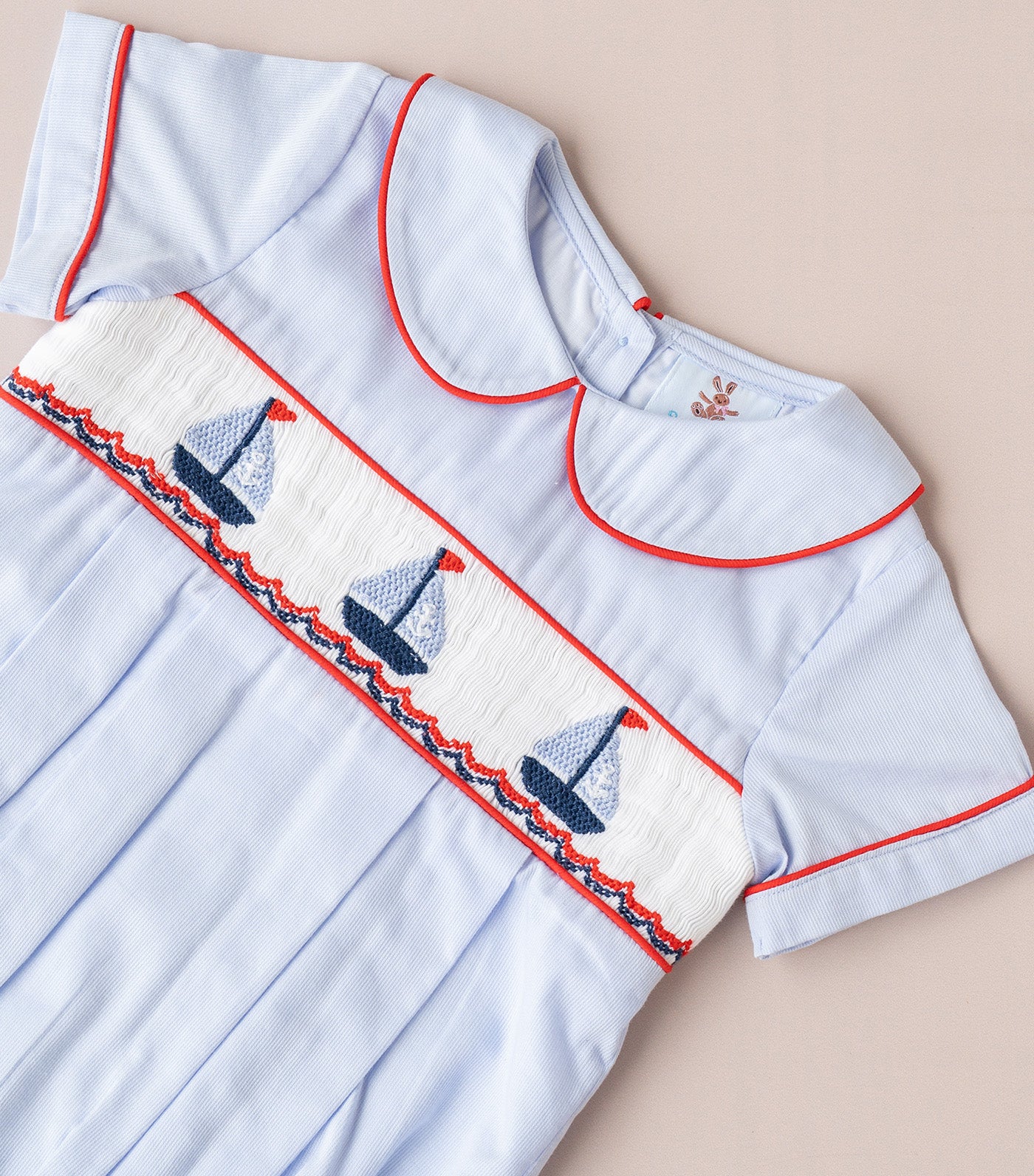 Smocktini Harbor Smocked Bubble Blue