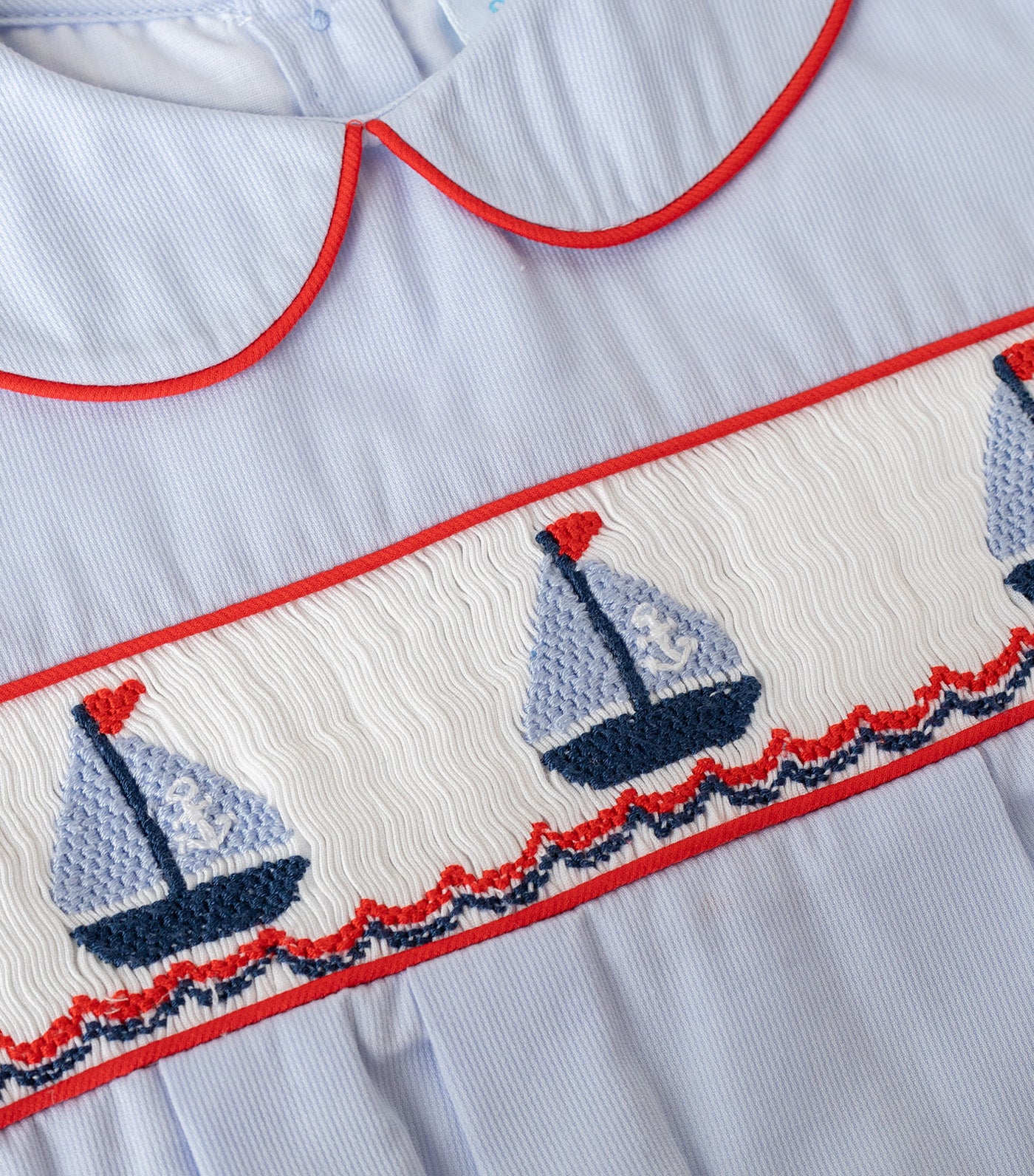 Smocktini Harbor Smocked Bubble Blue