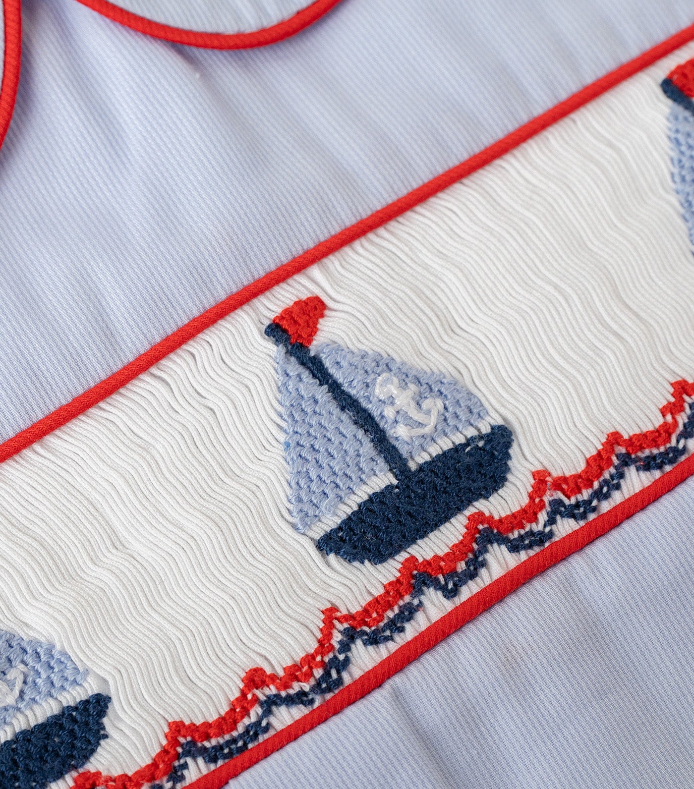 Smocktini Harbor Smocked Bubble Blue