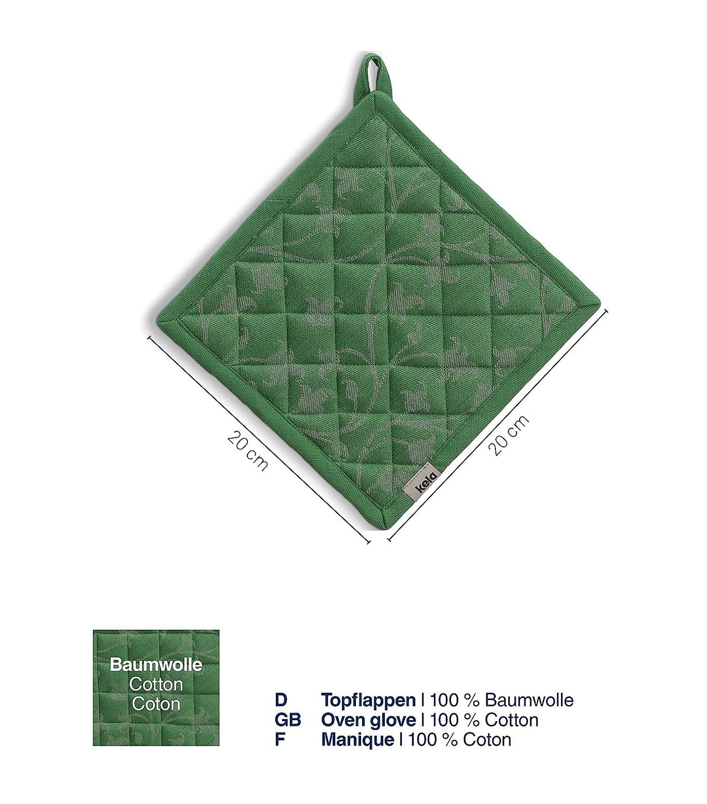 Oven Cloth Cora Light Green/Green