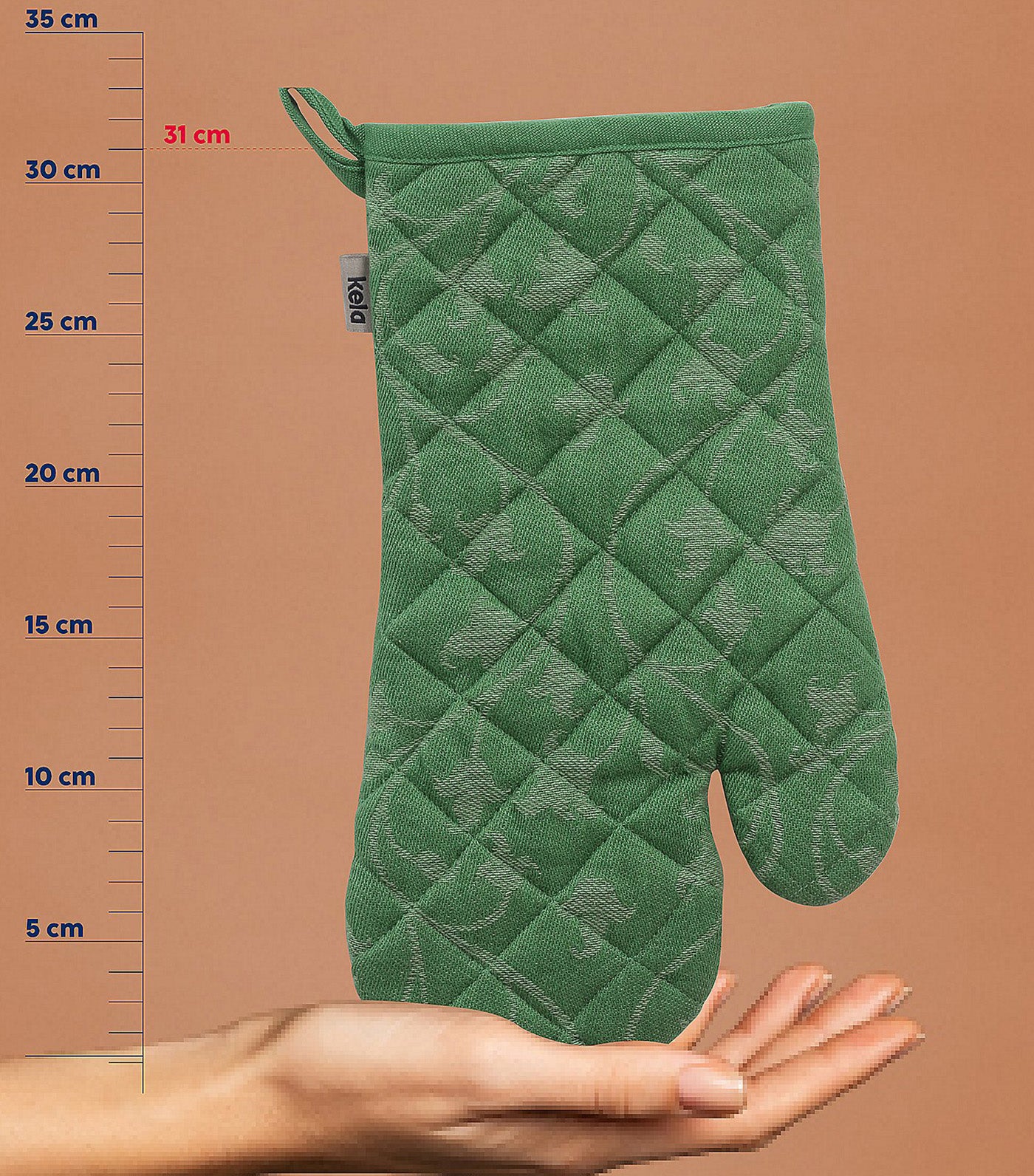 Oven Glove Cora Light Green/Green