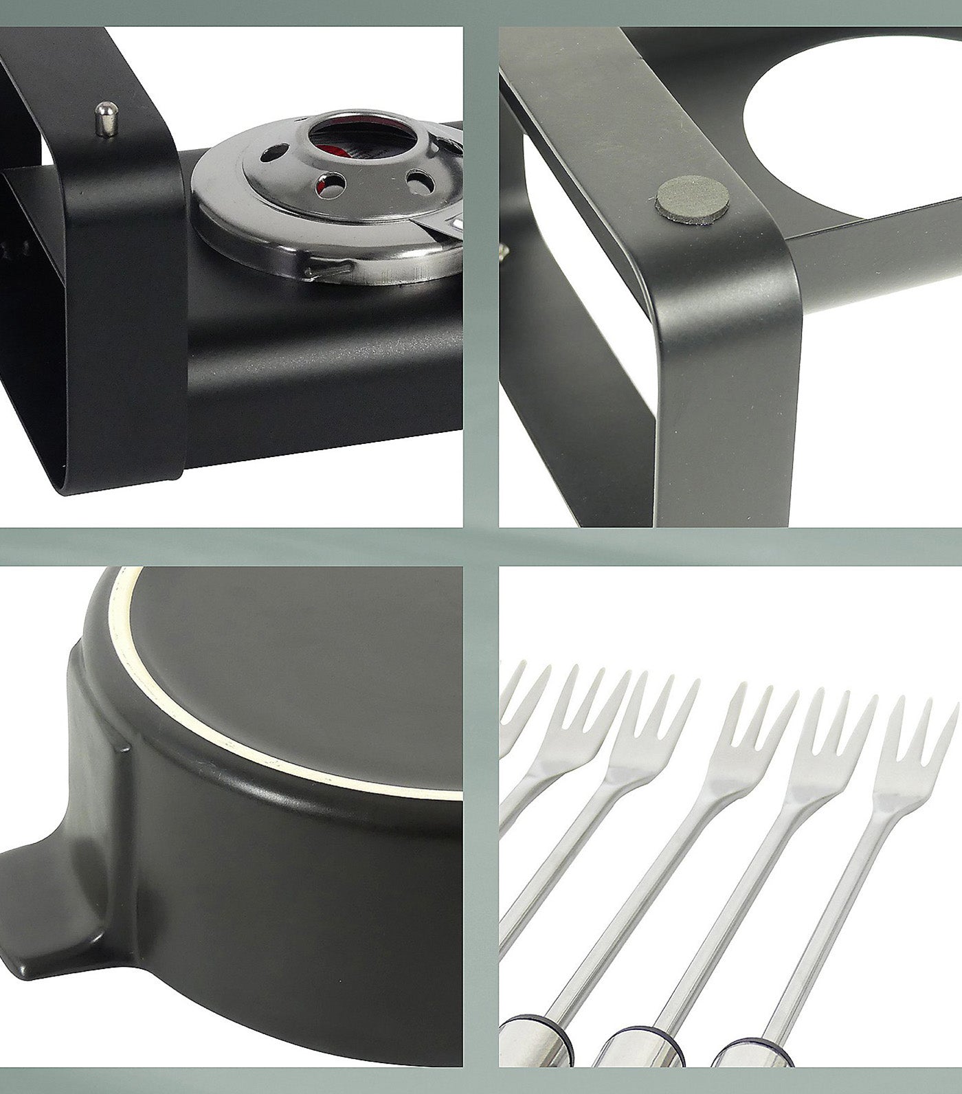 Cheese Fondue-Set Roman Black