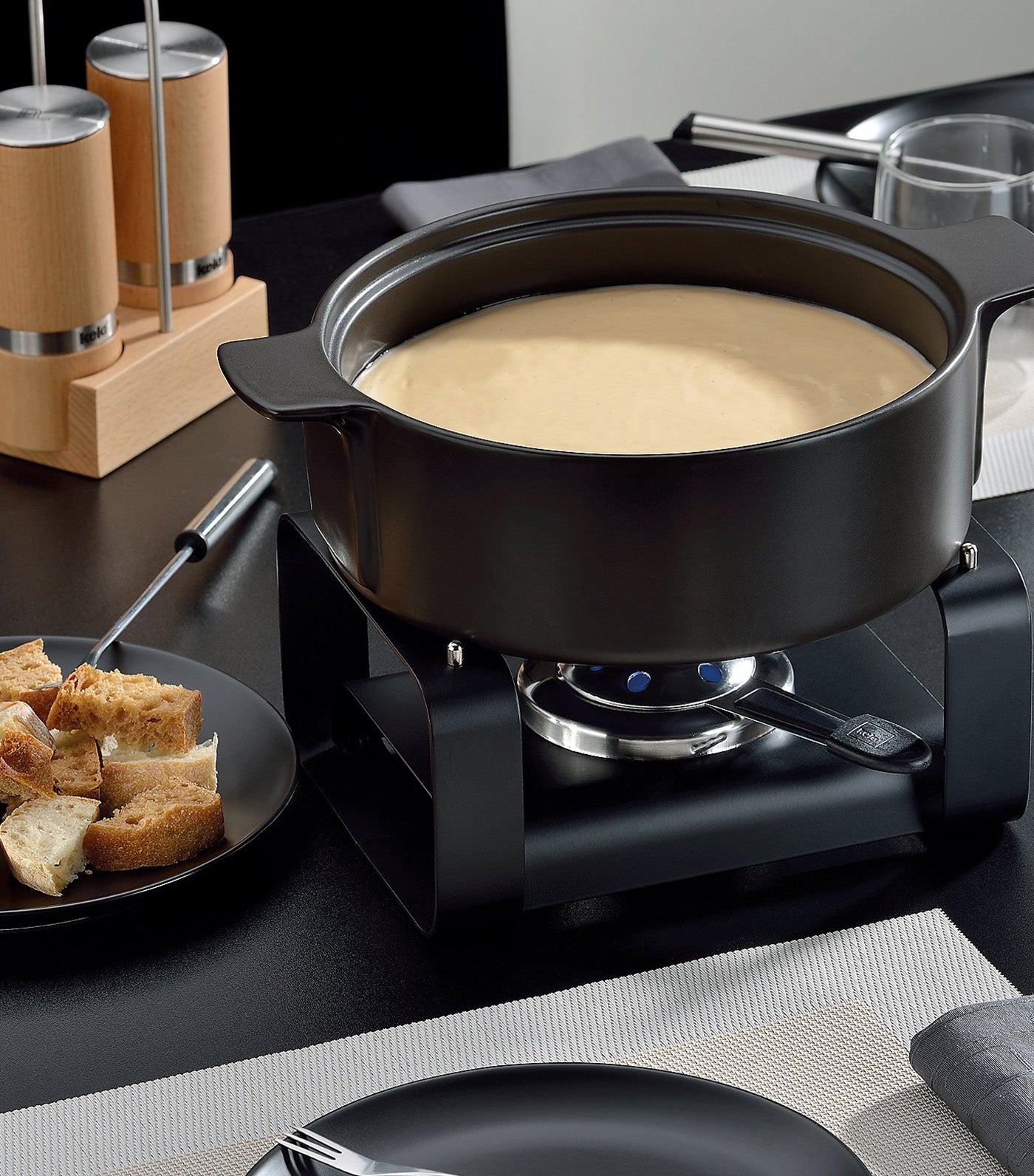 Cheese Fondue-Set Roman Black